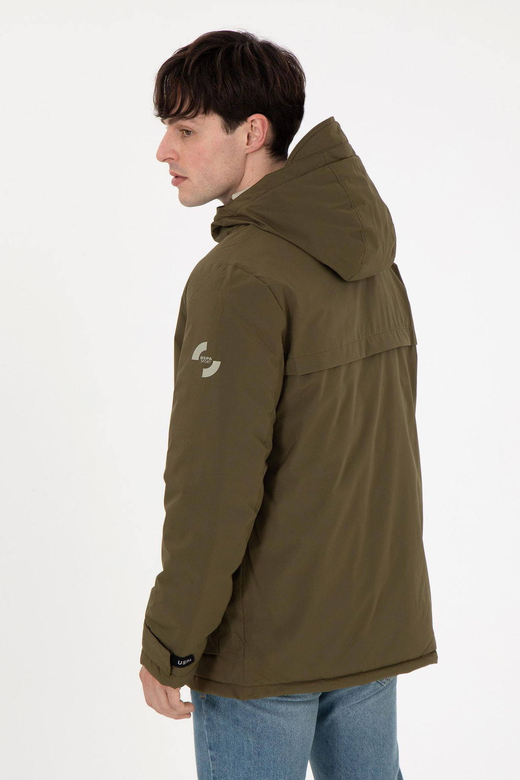 Мужское пальто цвета хаки Неожиданная скидка в корзине - U.s. polo assn фото 5