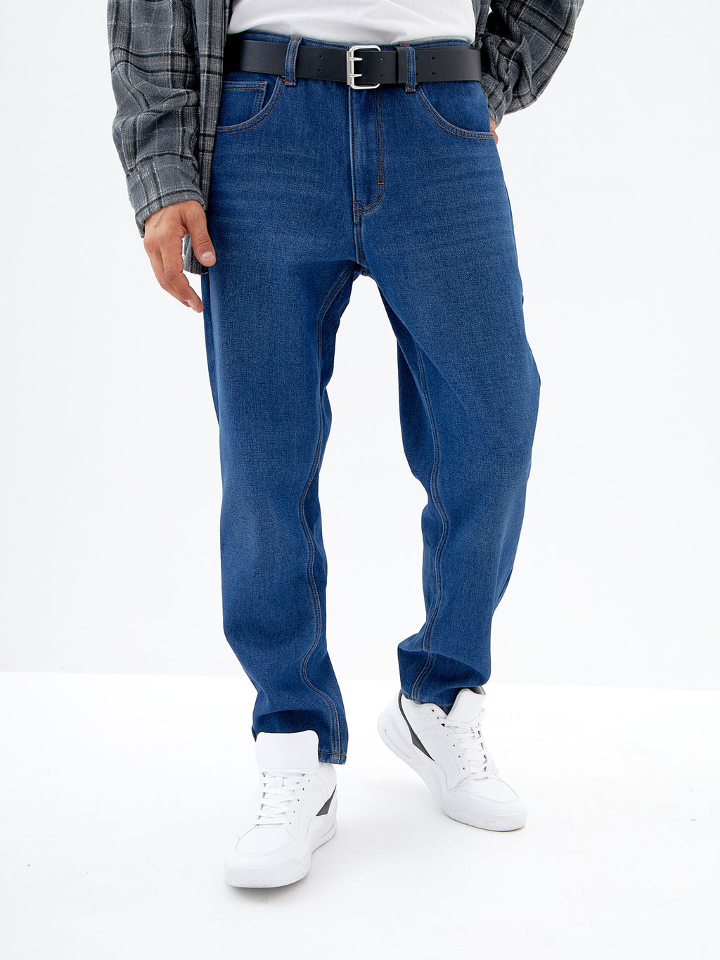 Утепленные Мужские джинсы TAPER-SLIM - Mossmore фото 26