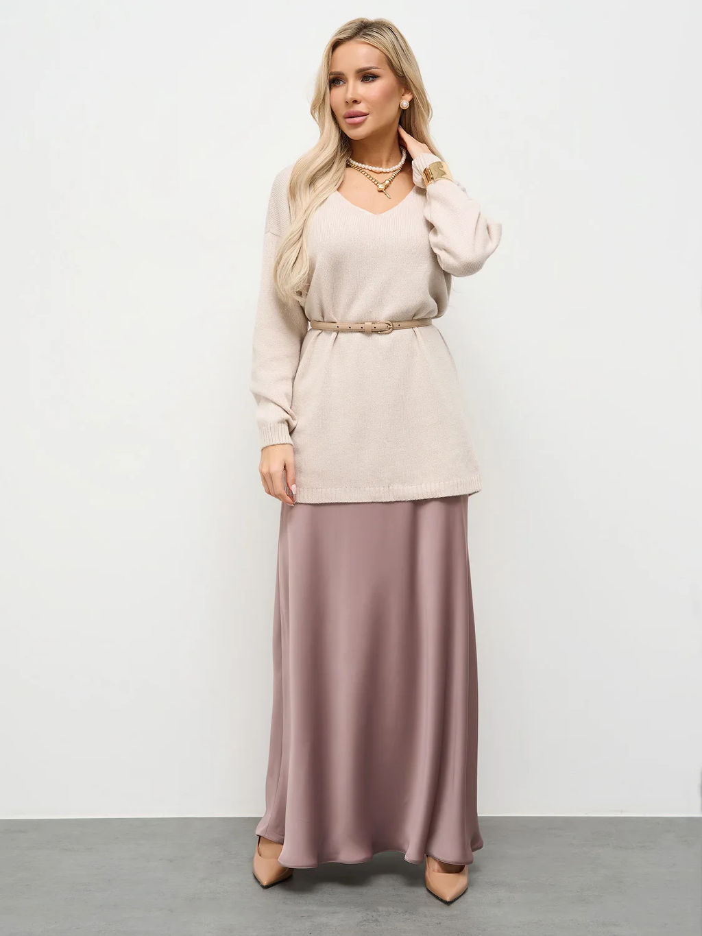 JETTY Юбка атласная макси  фото 13