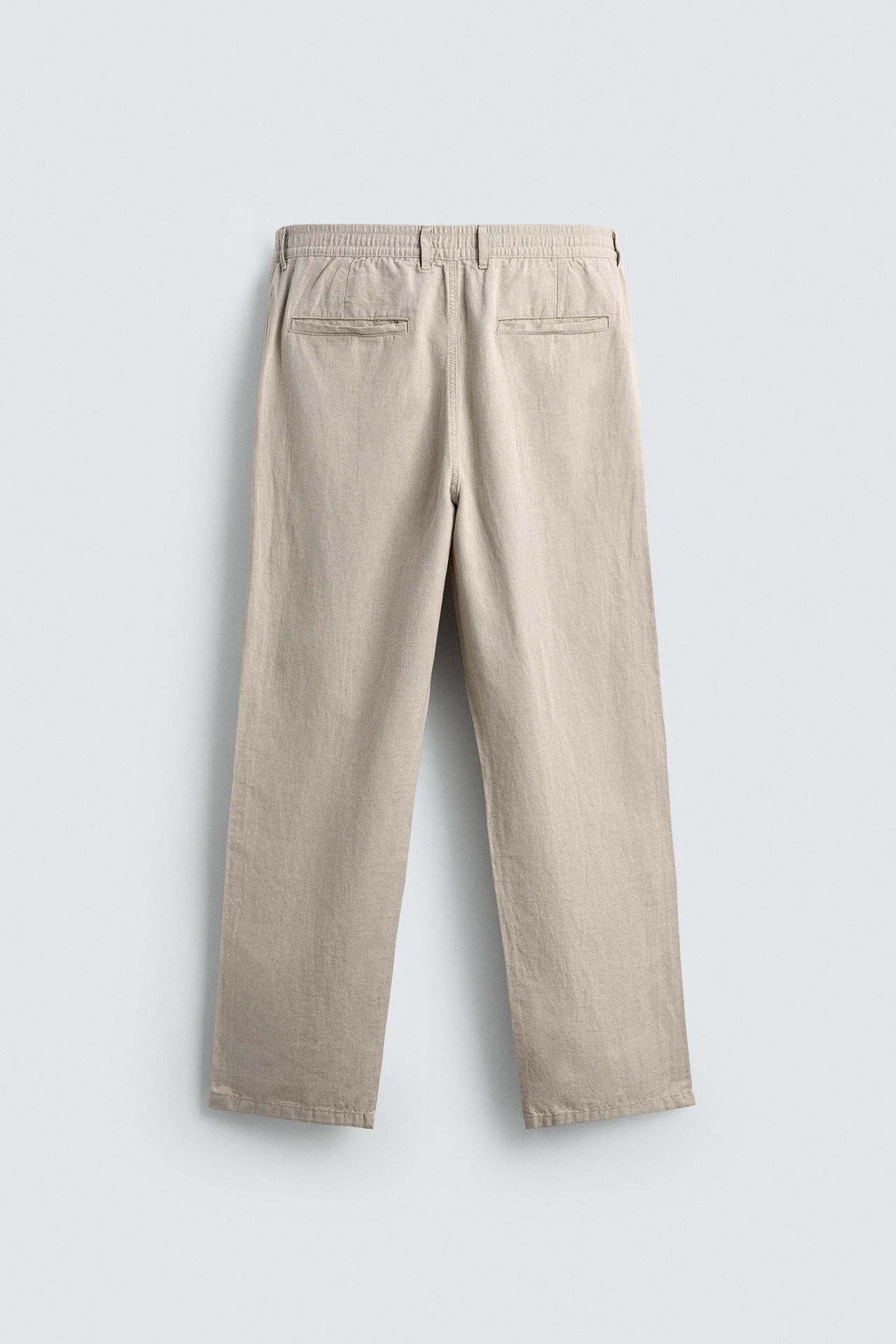 PANTAL?N FLUIDO STRAIGHT FIT / Gris perla - Zara фото 8