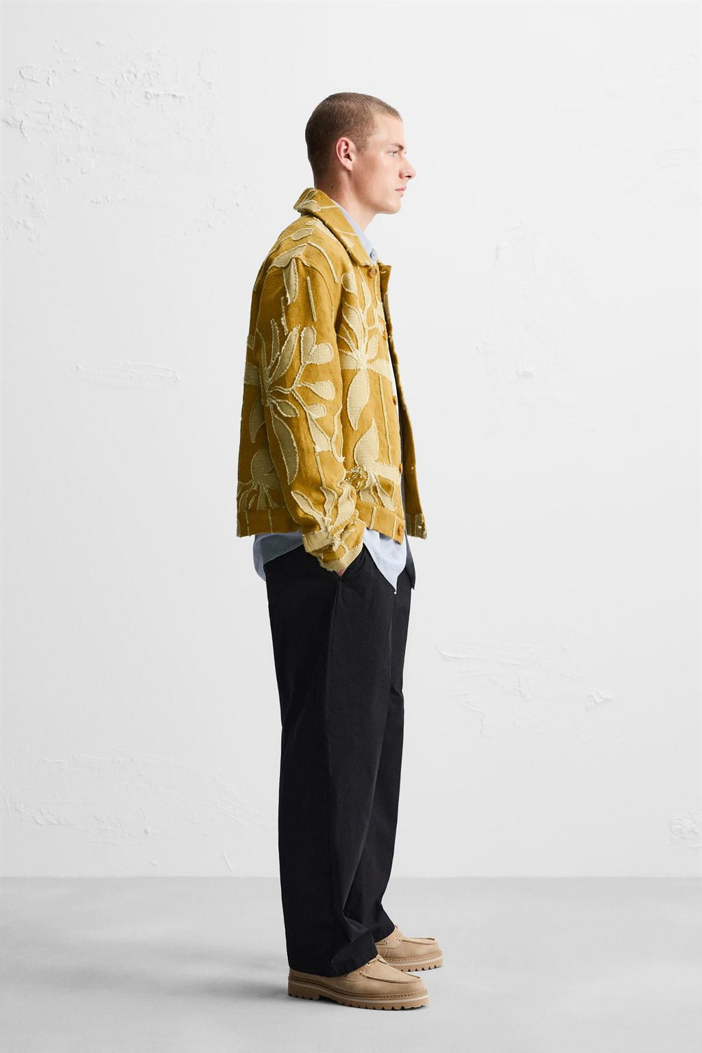 TEXTURED JACQUARD JACKET - Zara фото 4