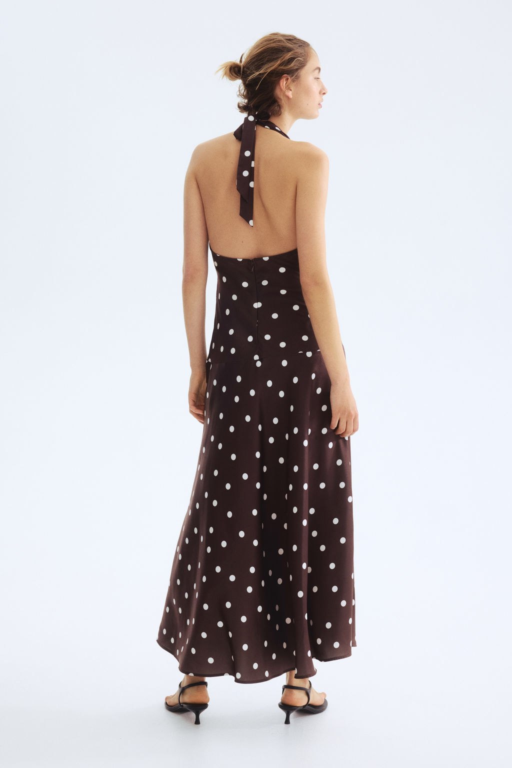 Draped halterneck dress - H&m фото 5