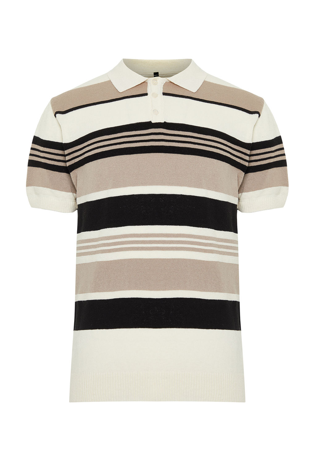 Cok Renkli Regular Fit Cizgili Triko Polo Yaka T-Shirt TMNSS24PO00003 - Trendyolmilla фото 7