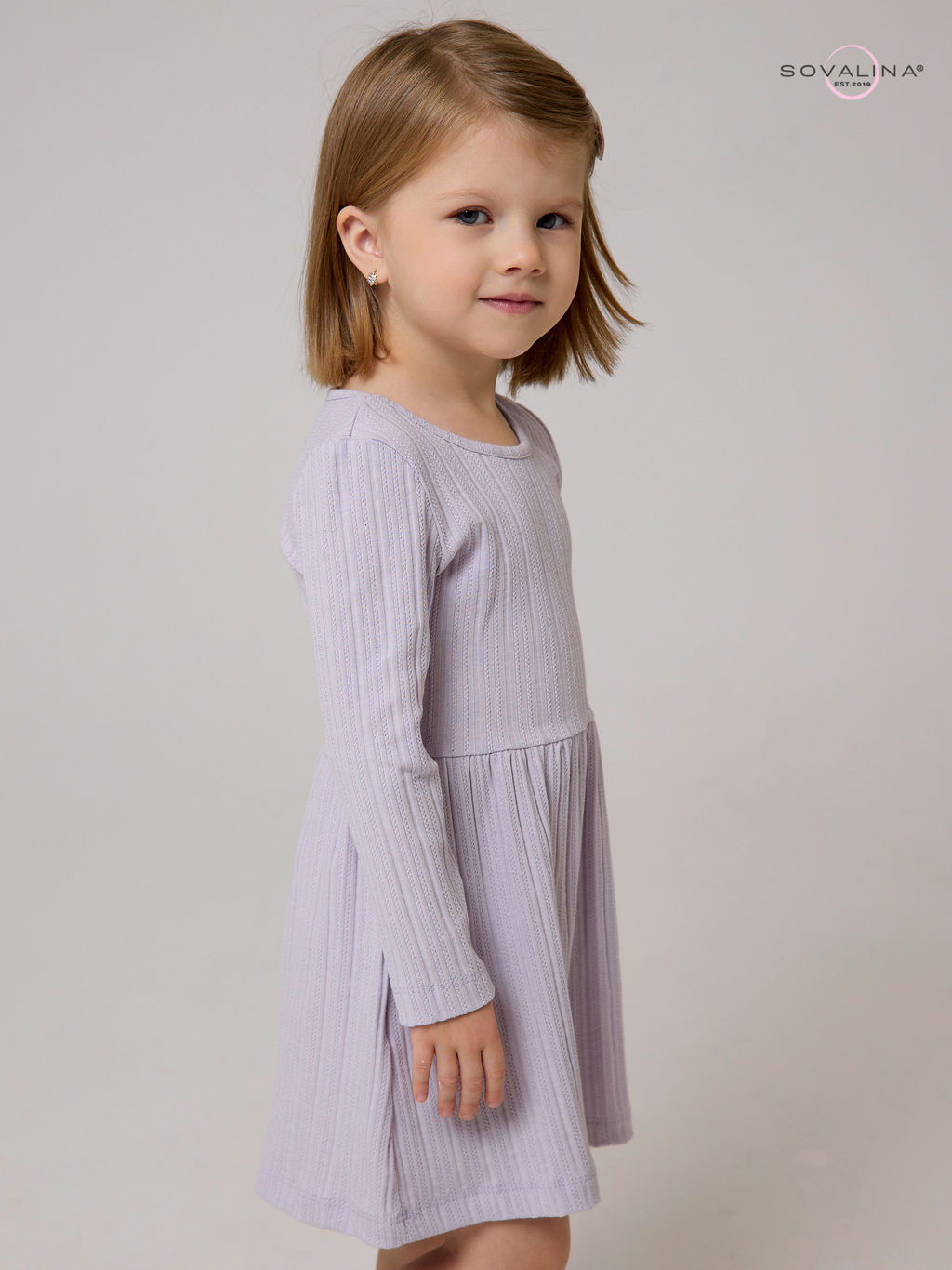 Платье Эля косичка лаванда - Sovalina фото 13