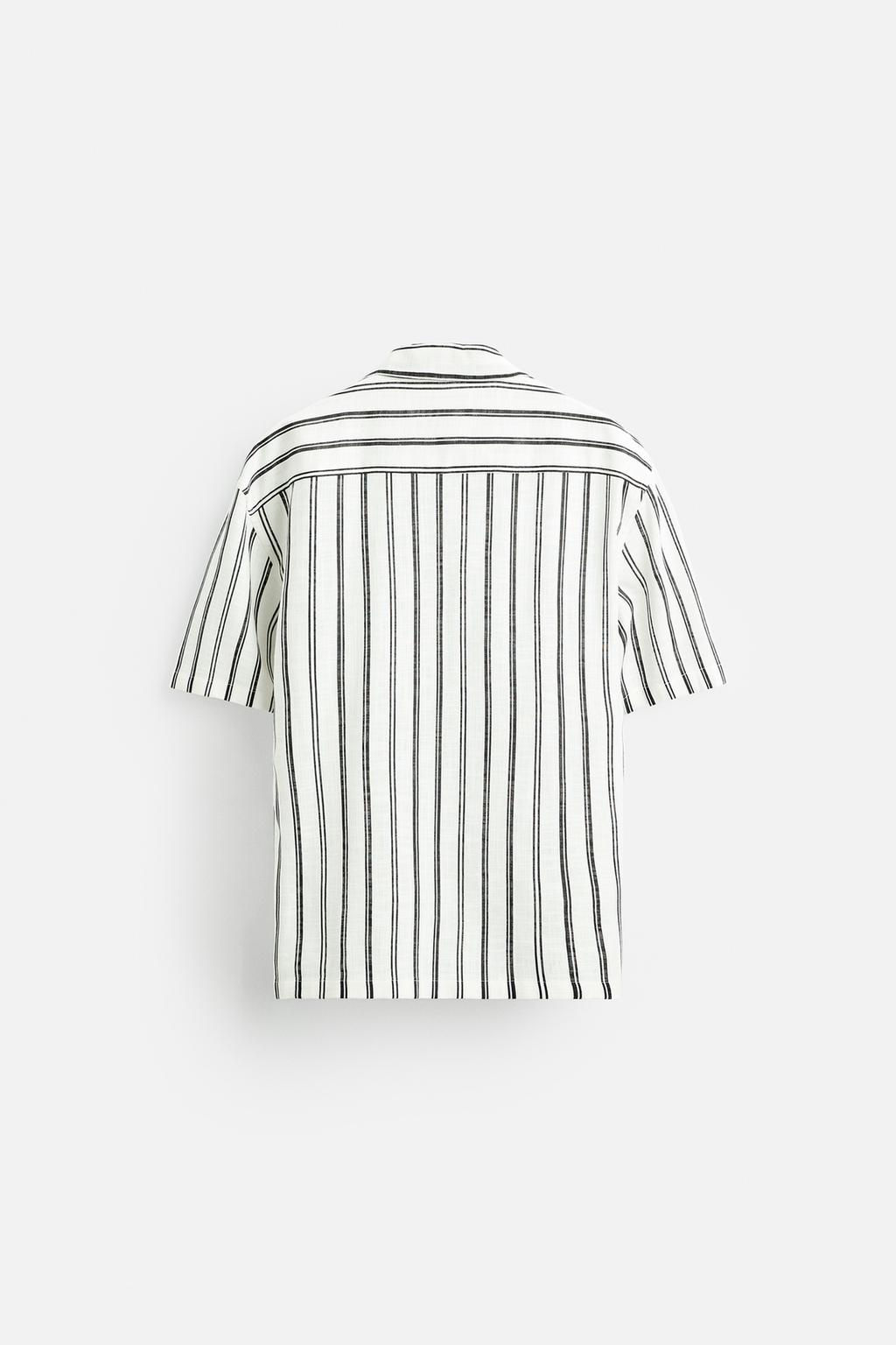 STRIPED TEXTURED SHIRT - Zara фото 7