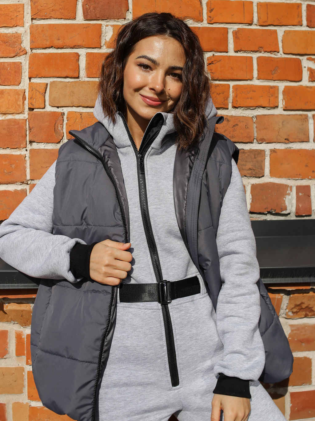 Жилет Base женский, серый - Inzibe фото 2
