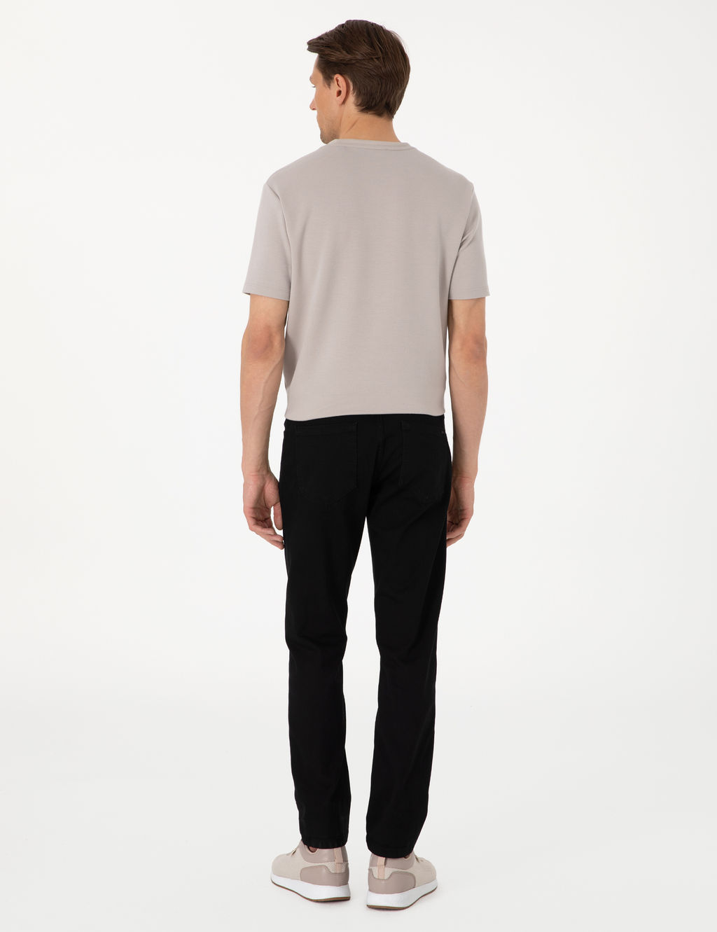 Siyah Straight Fit Jean Pantolon