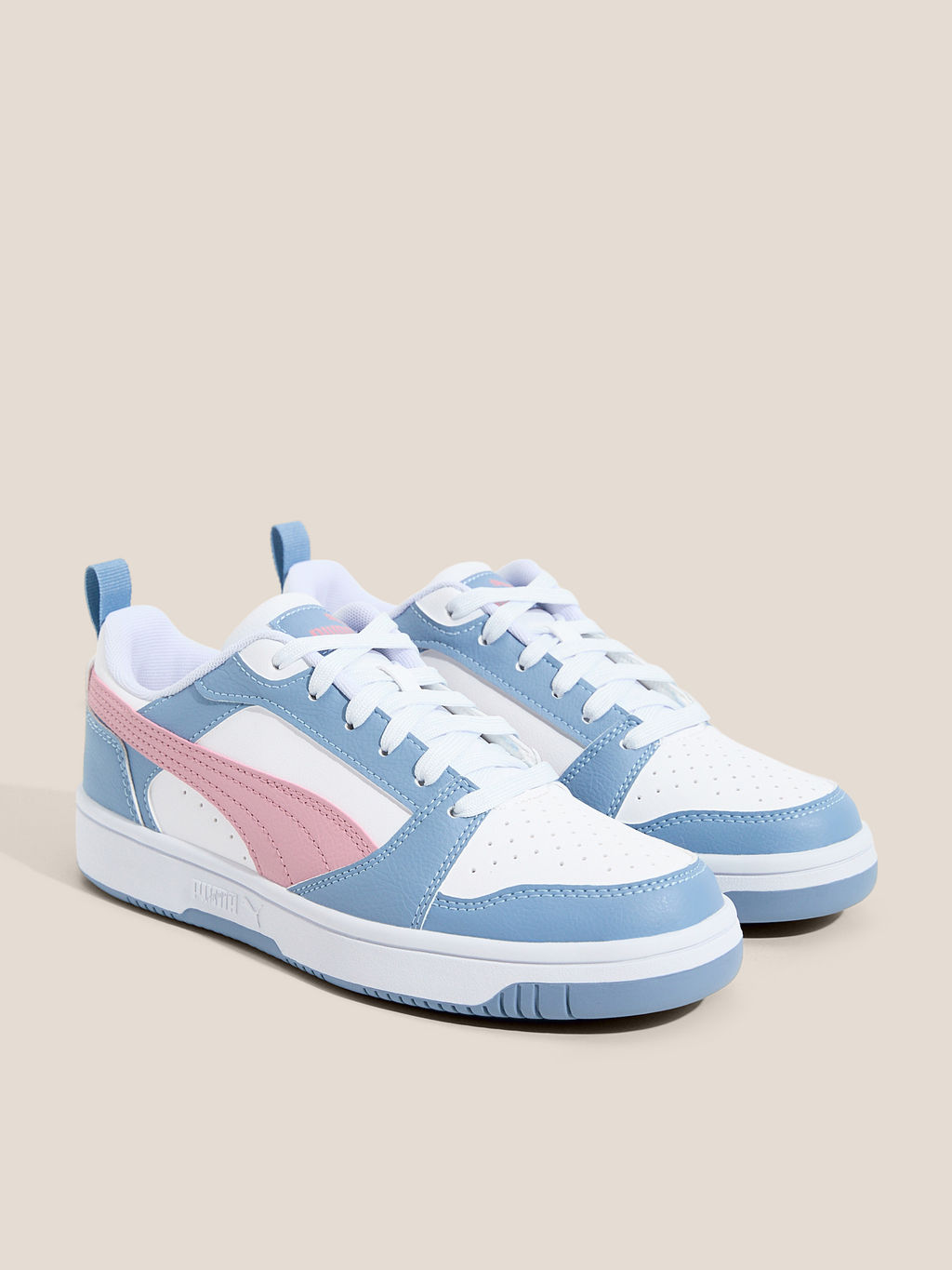 Детские кеды PUMA Puma Rebound V6 Lo Jr Артикул 4587285, голубой