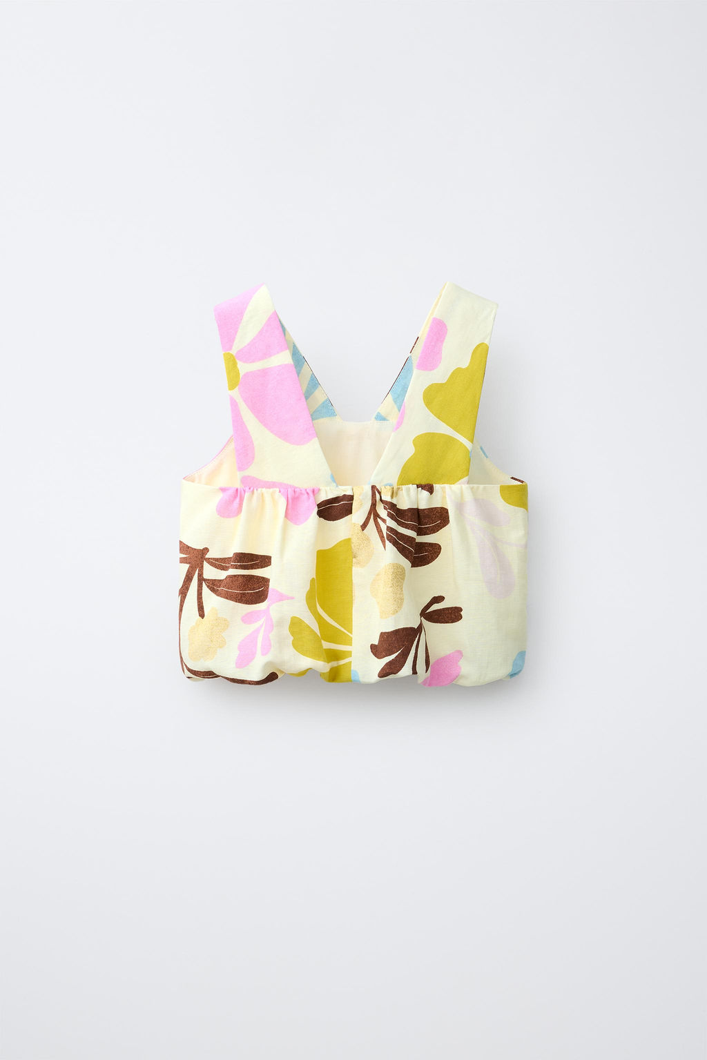 TOP GLOBO CON LINO / Crudo - Zara фото 4