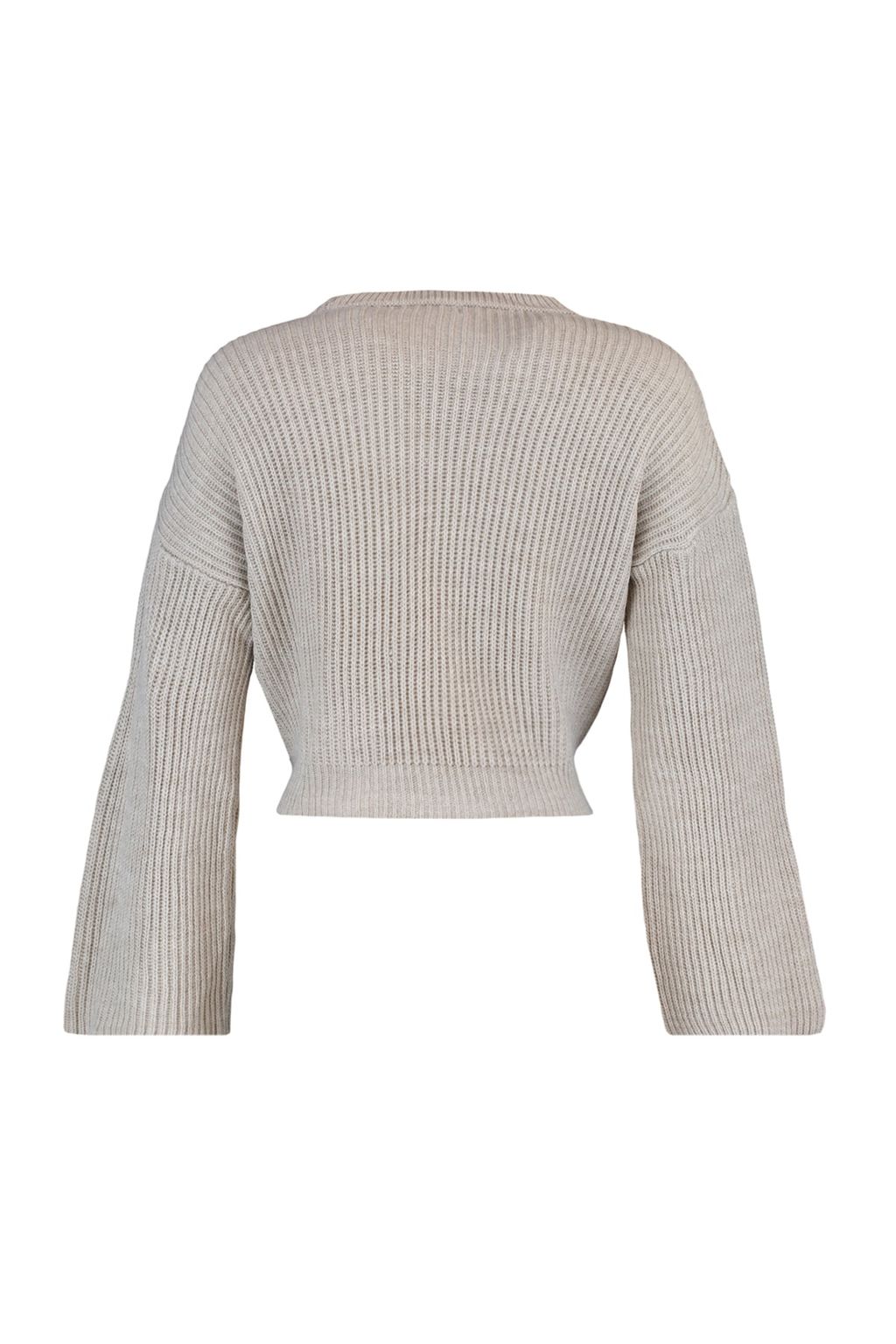 Tas Crop Genis Kal?p Ispanyol Kol Triko Kazak TWOAW20KZ0743