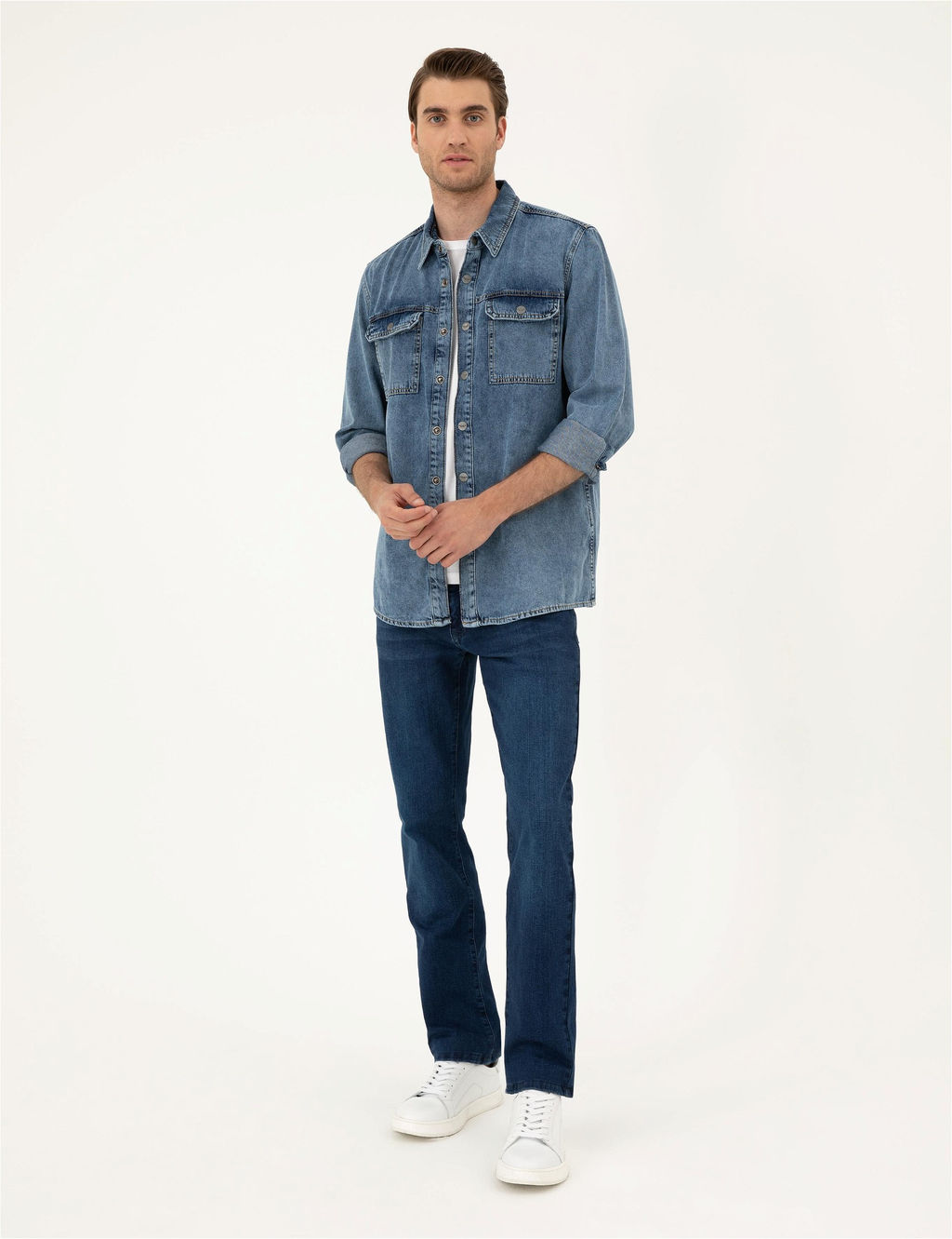 Koyu Mavi Denim G_mlek - Pierre cardin фото 4