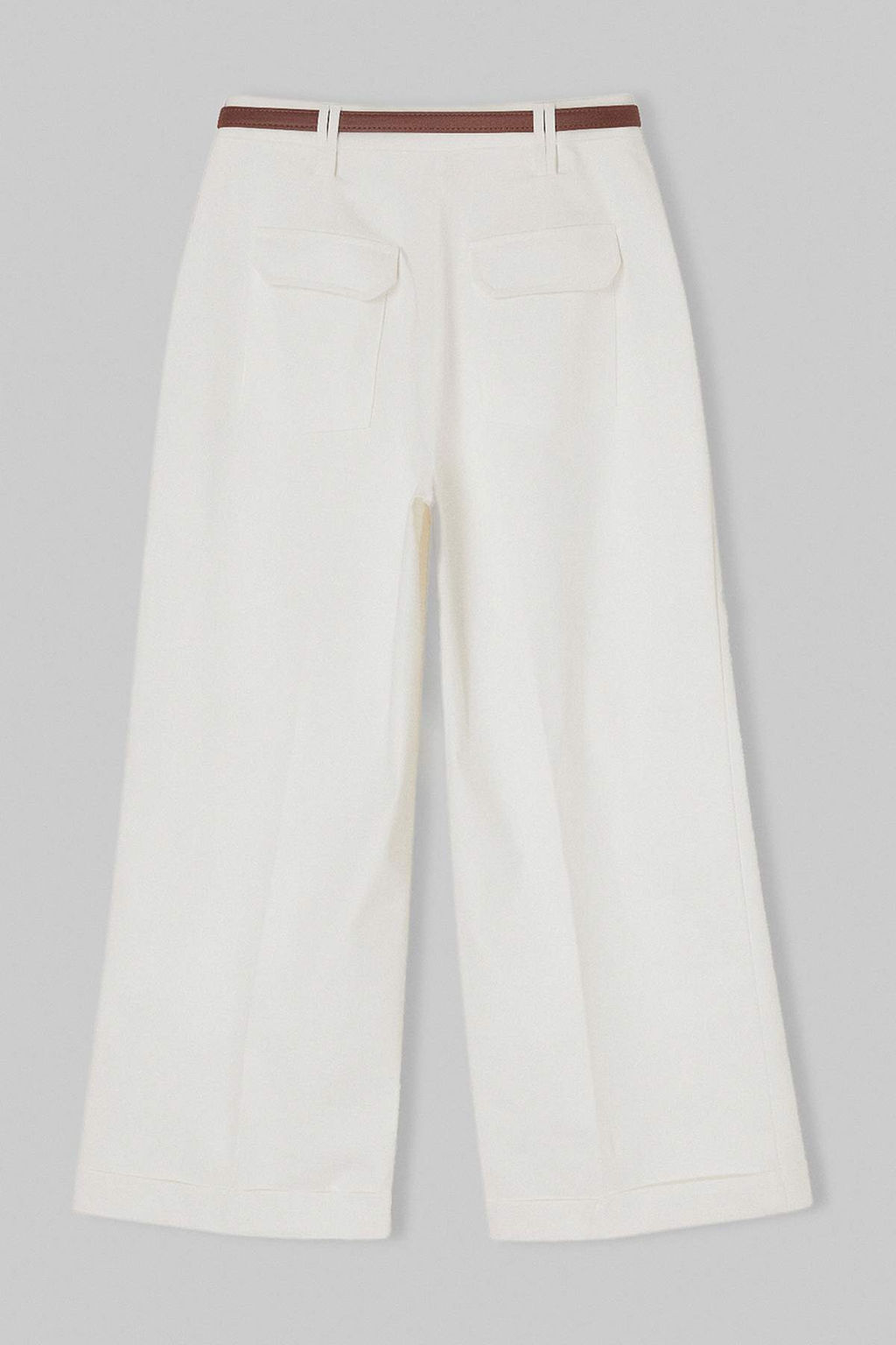 Beyaz Kemerli Pili Detayl? Dokuma Gabardin Pantolon TWOSS26PL00087 - Trendyolmilla фото 6