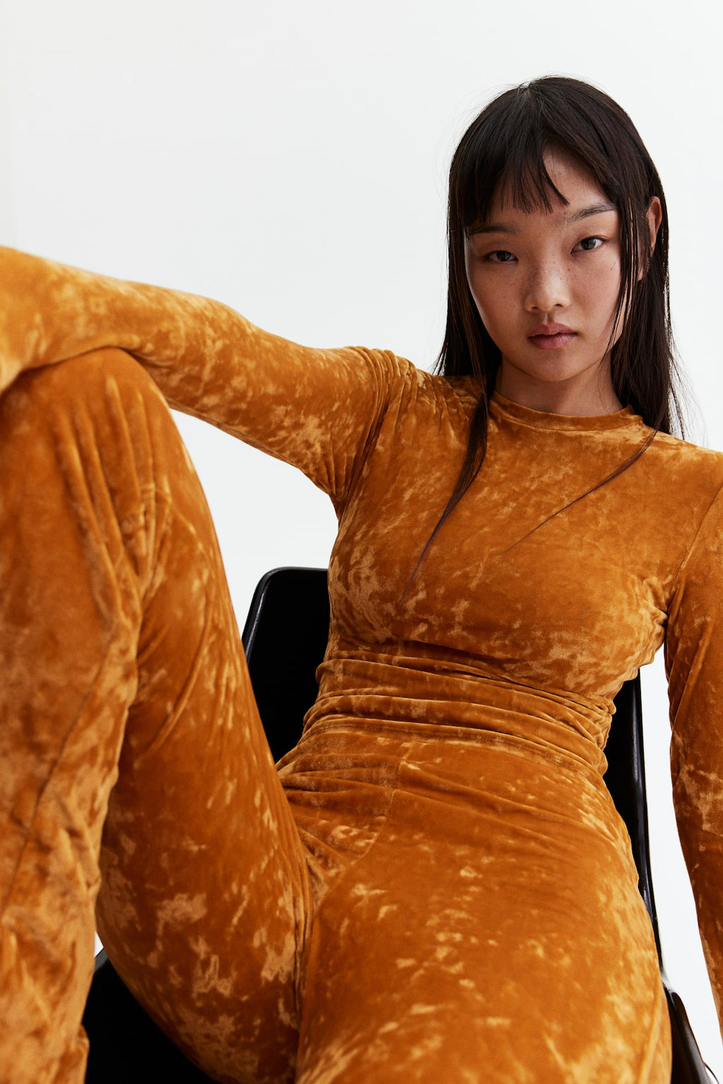 Top en velour arrugado - H&m фото 3