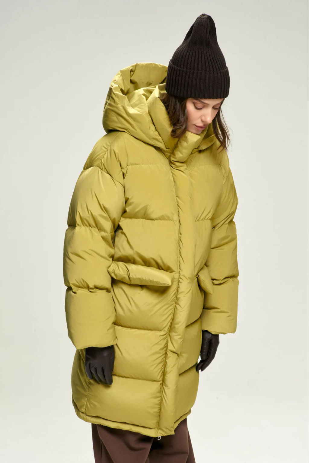 Пуховик удлиненный Olive - Erist store фото 2