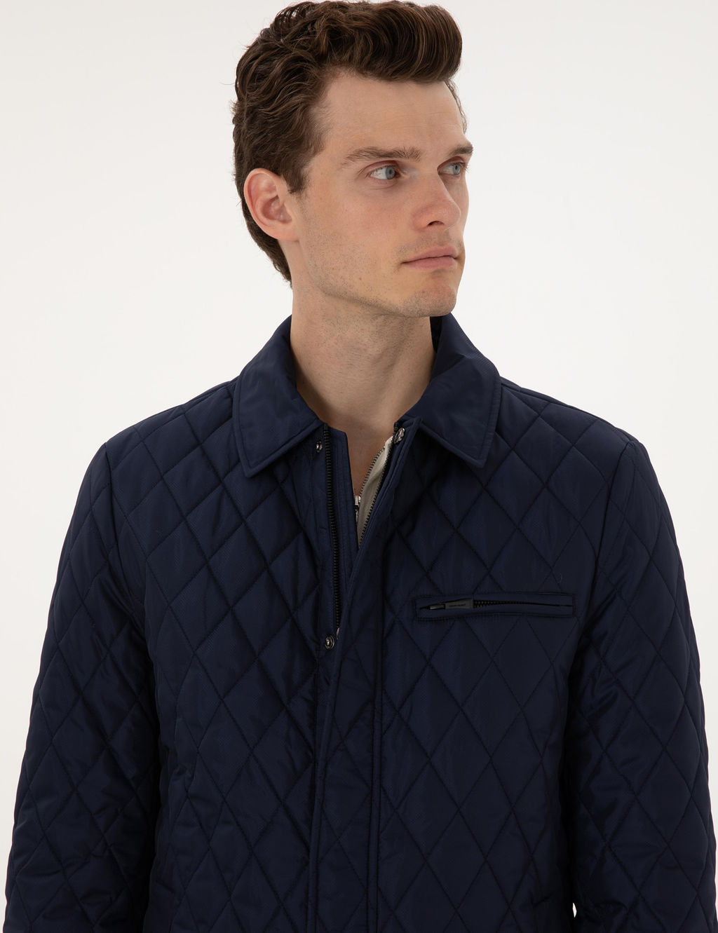 Lacivert G_mlek Yaka Mont - Pierre cardin фото 2