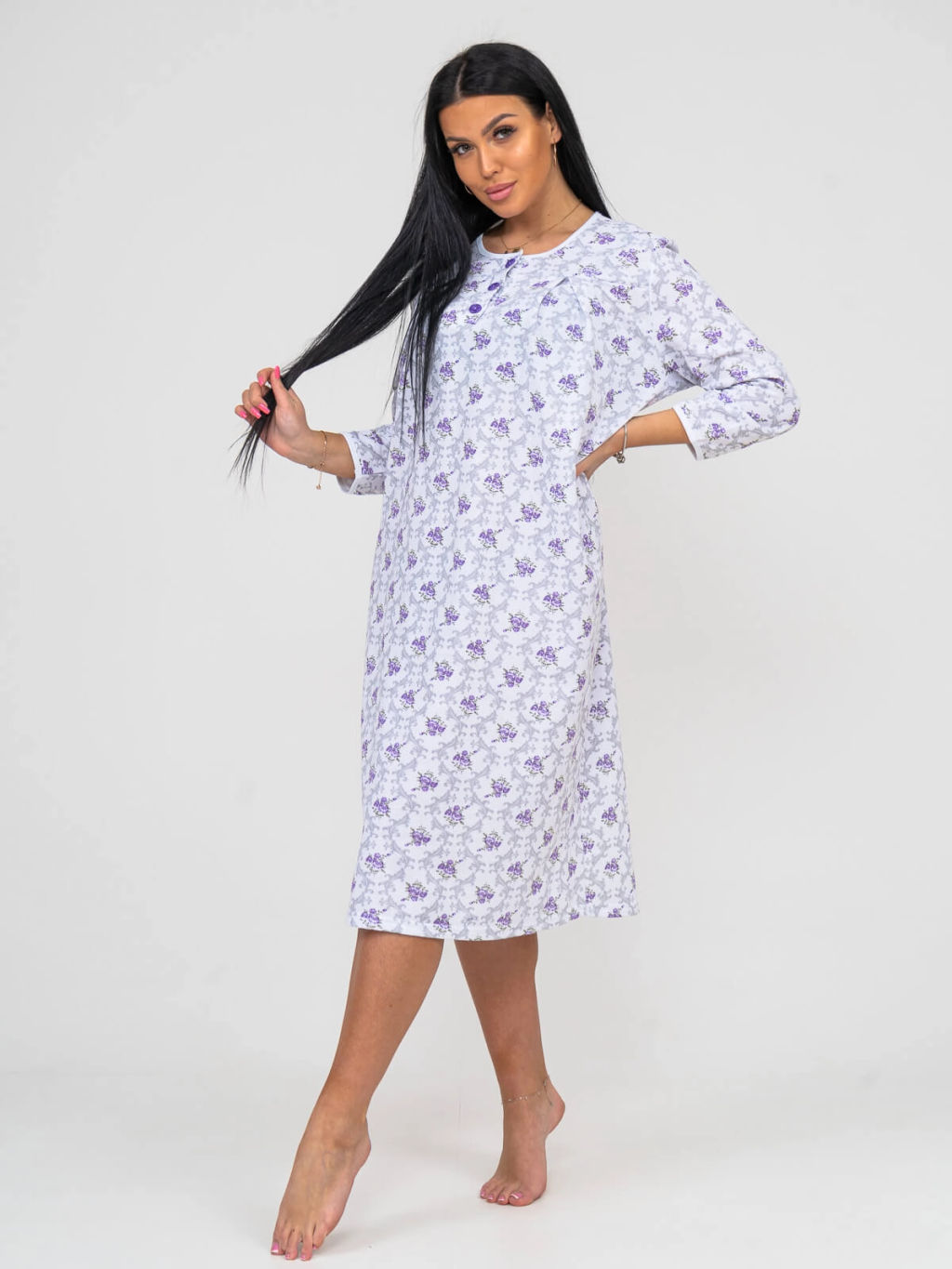 Ночная сорочка женская, цвет фиолетовый