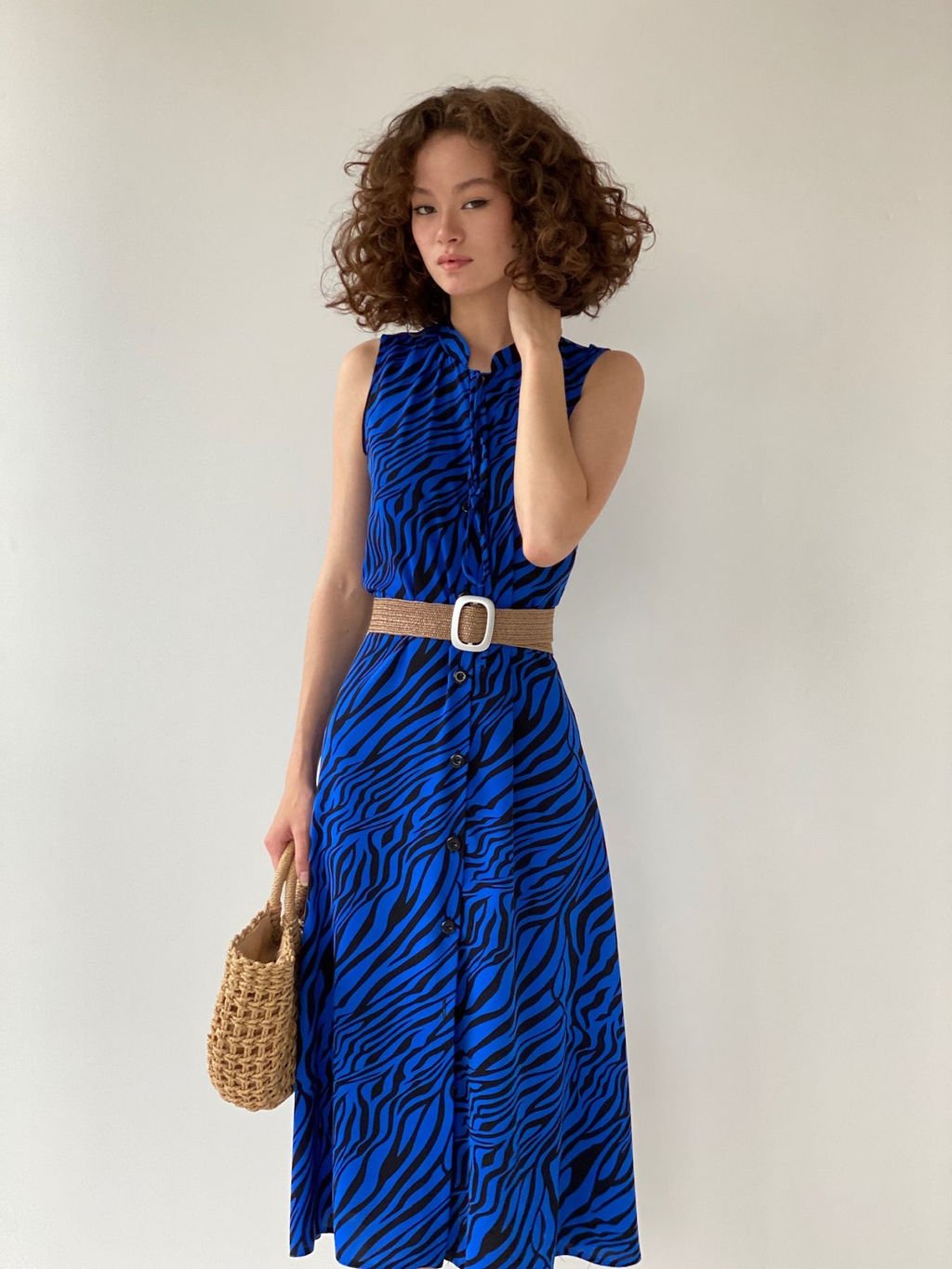 Платье, как из к/ф Красотка, синее с принтом - Martichelli фото 20