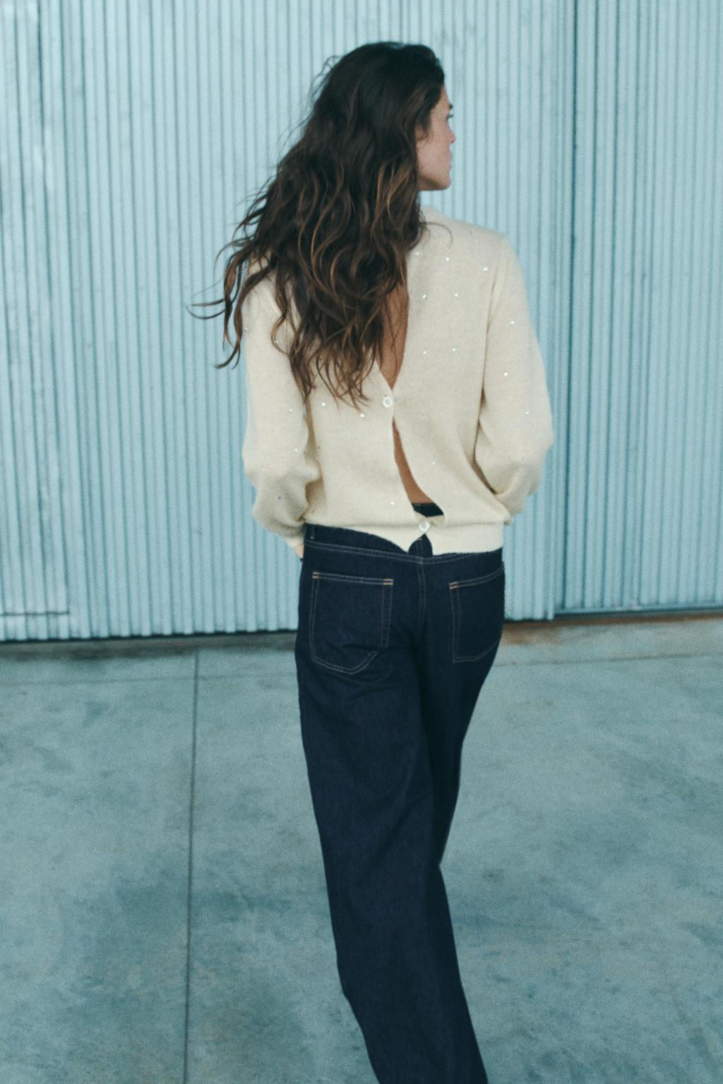 JEWELLED KNIT SWEATER - Zara фото 4