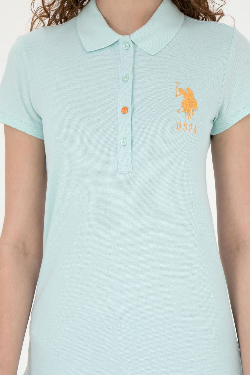 Женская базовая футболка цвета морской волны - U.s. polo assn фото 13