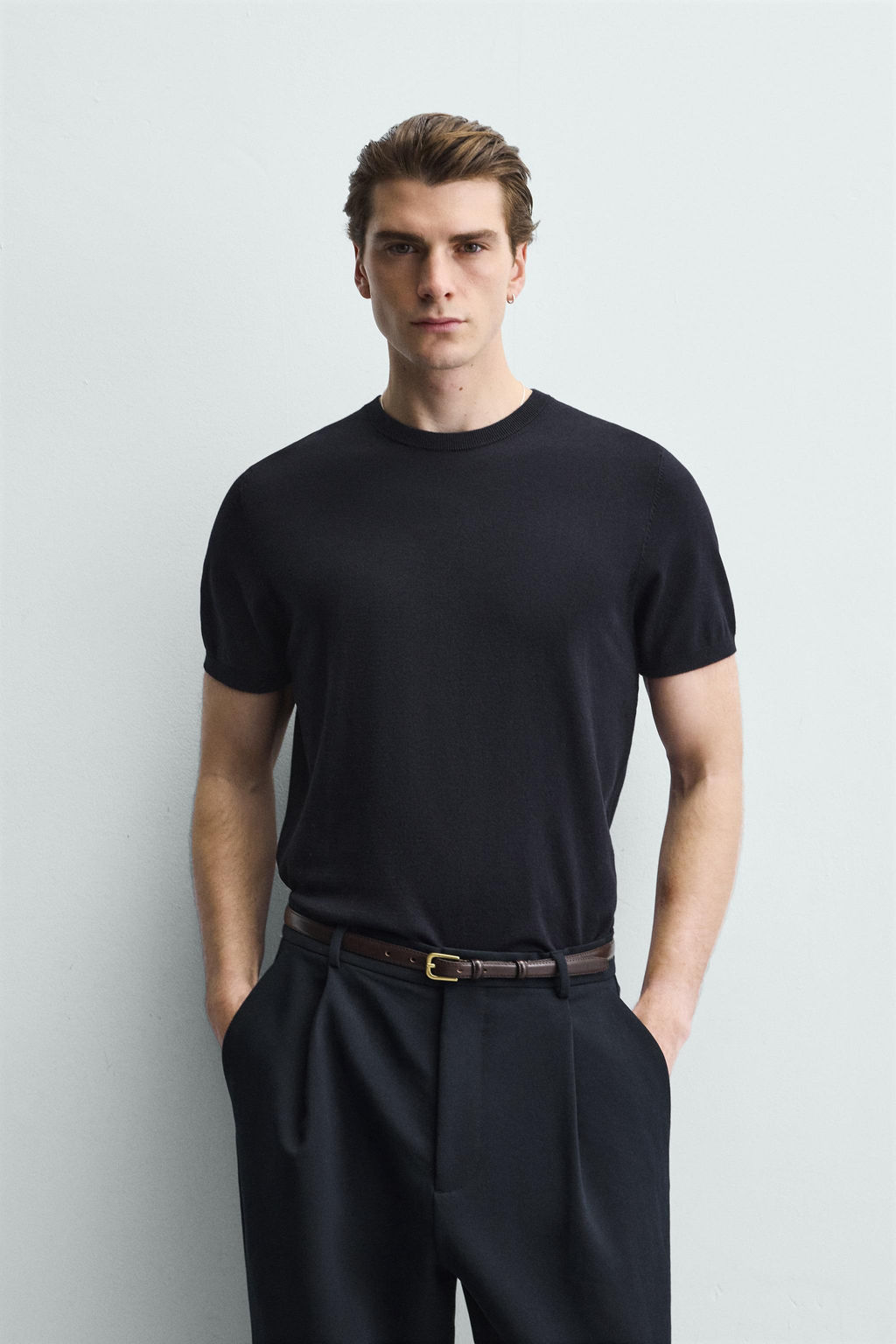 VISCOSE BLEND KNIT T-SHIRT - Zara фото 2
