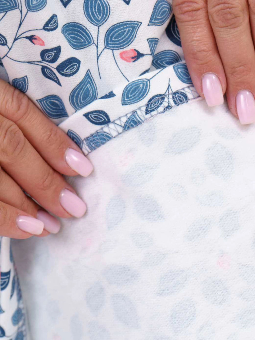 Ночная сорочка женская, цвет синий белый