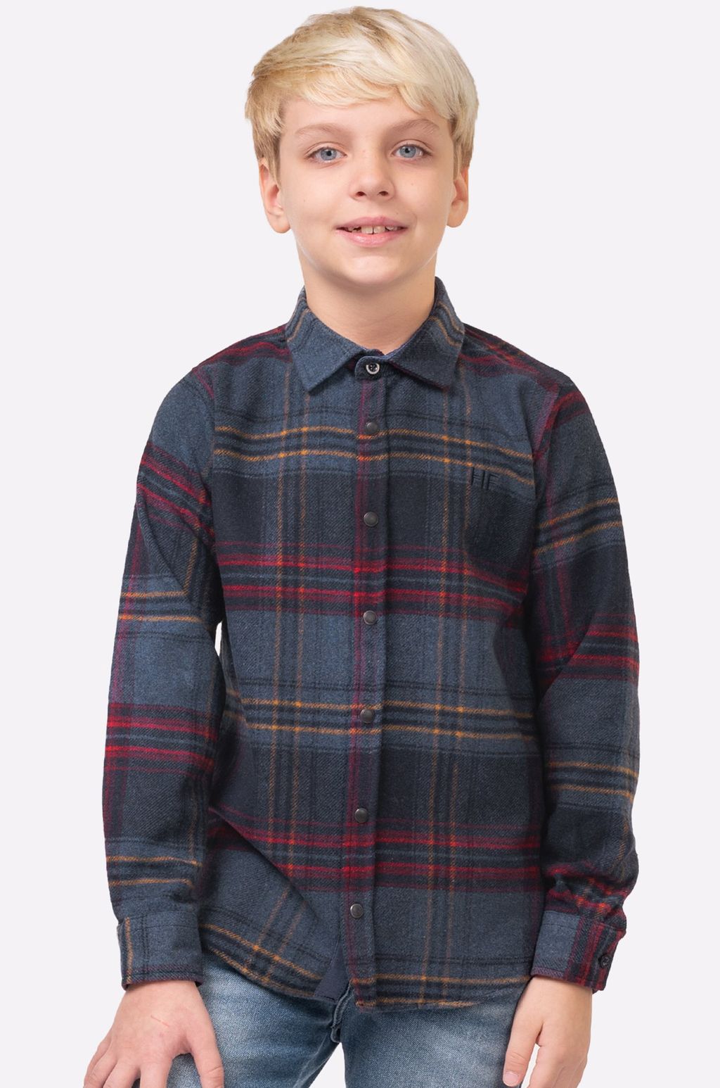 Рубашка для мальчика на кнопках Happyfox