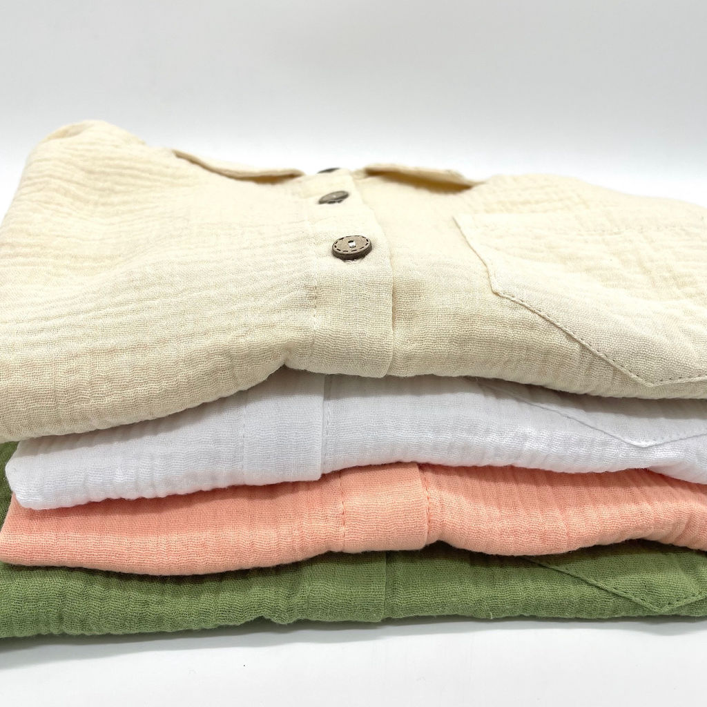 Детская рубашка из муслина GASTON, Белый - Caimano фото 38