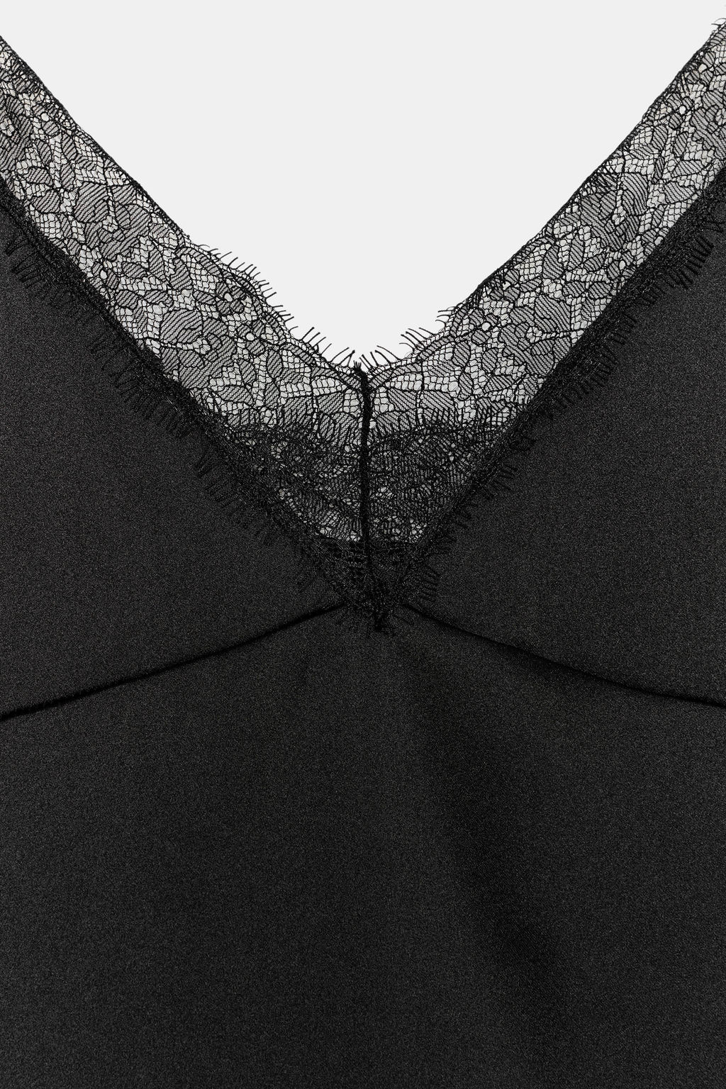 SATIN TOP WITH LACE - Zara фото 9