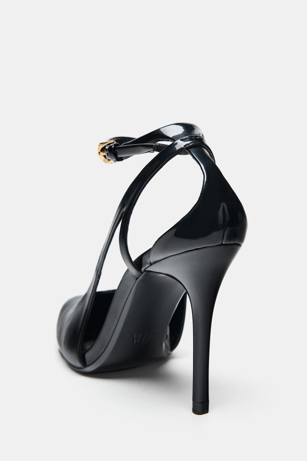 FAUX PATENT SLINGBACK SHOES