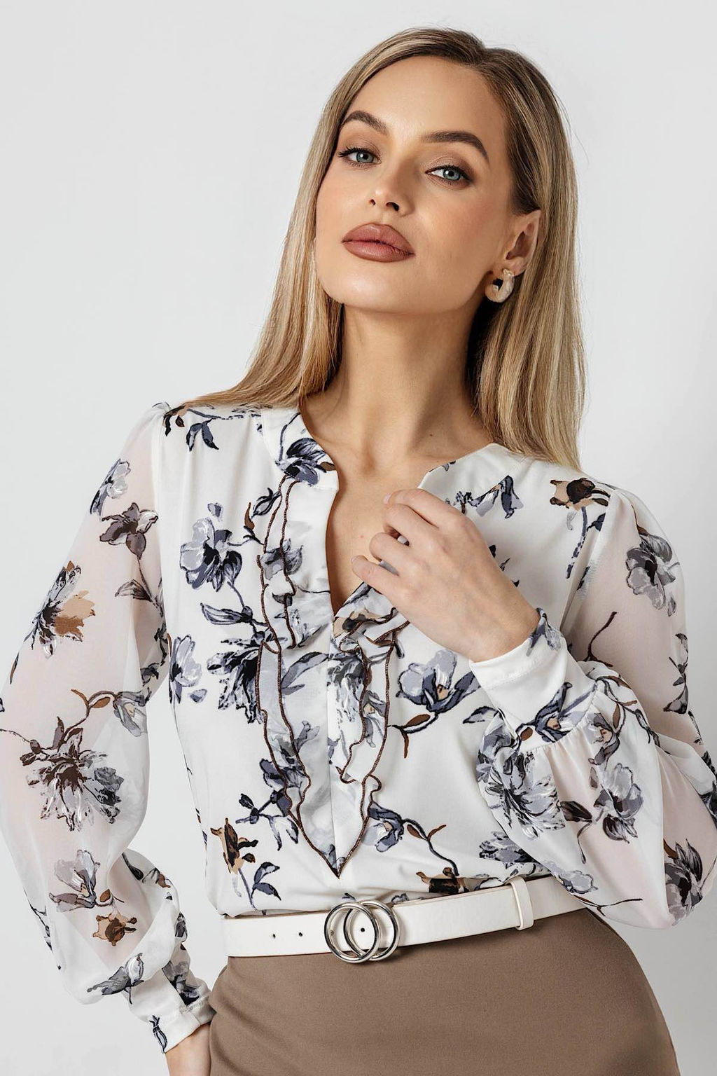 Блузка женская 7089/03/Молочный