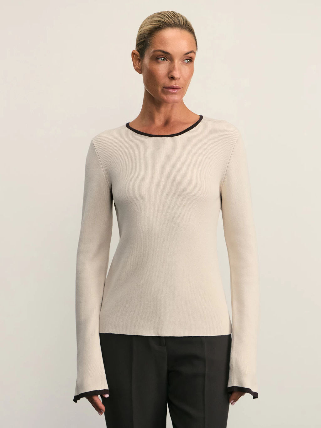 Джемпер с контрастными окантовками / Zarina  фото 3