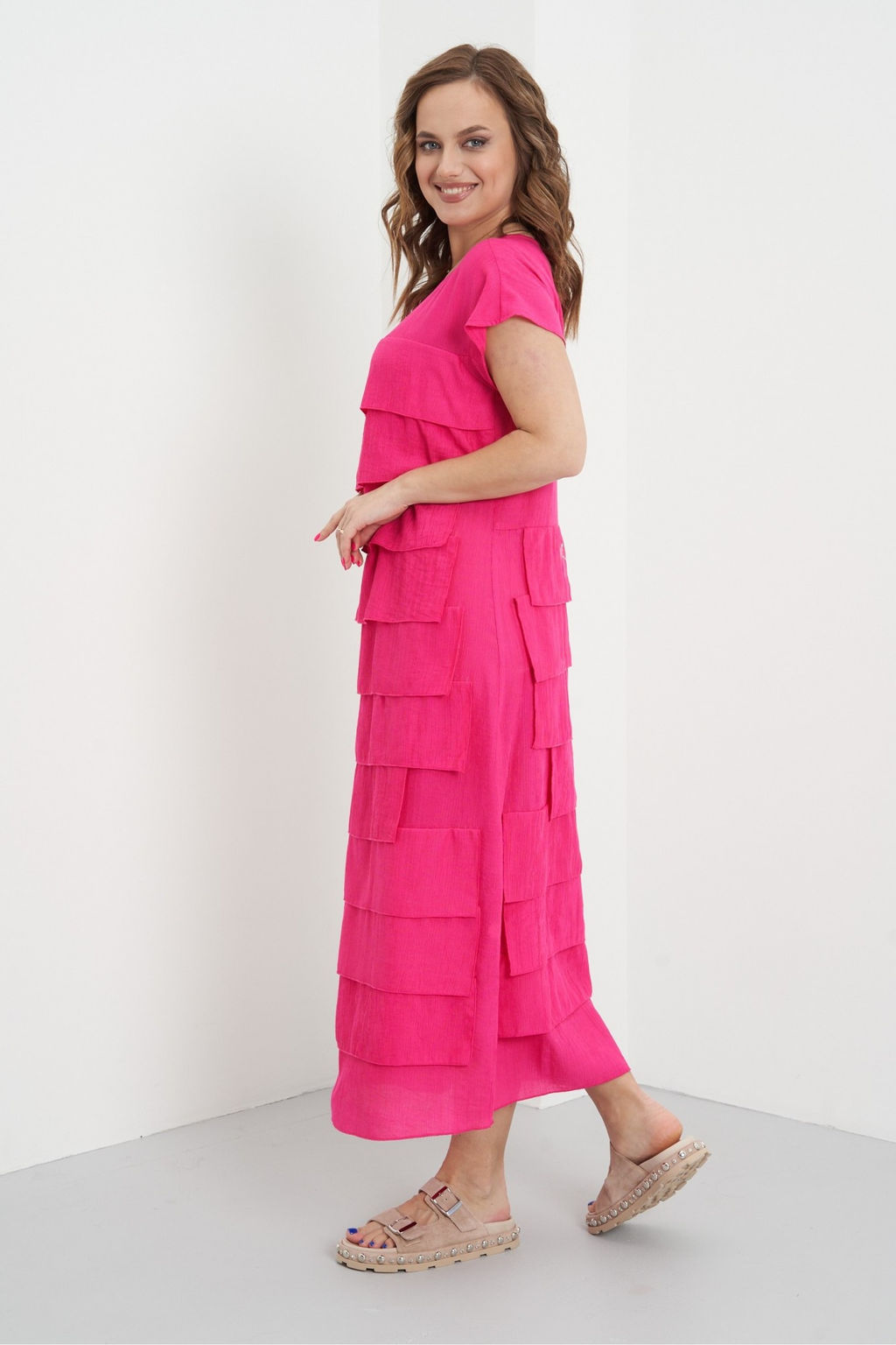 Платье 3425/1 фуксия - Fantazia mod фото 2