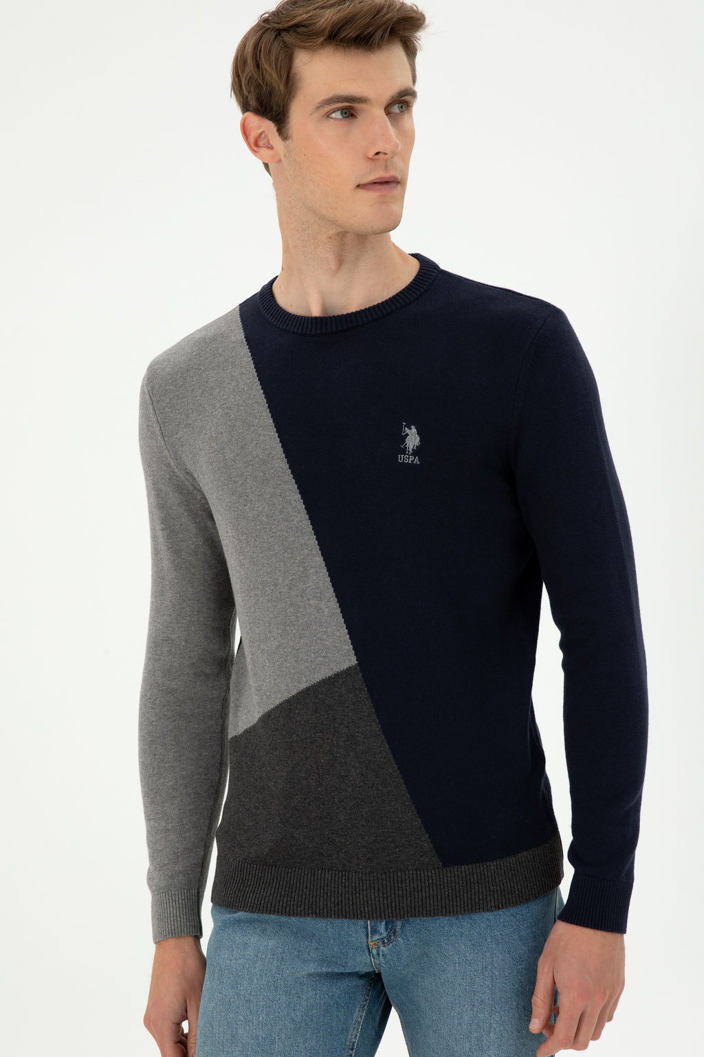 Мужской темно-синий свитер Неожиданная скидка в корзине - U.s. polo assn фото 8