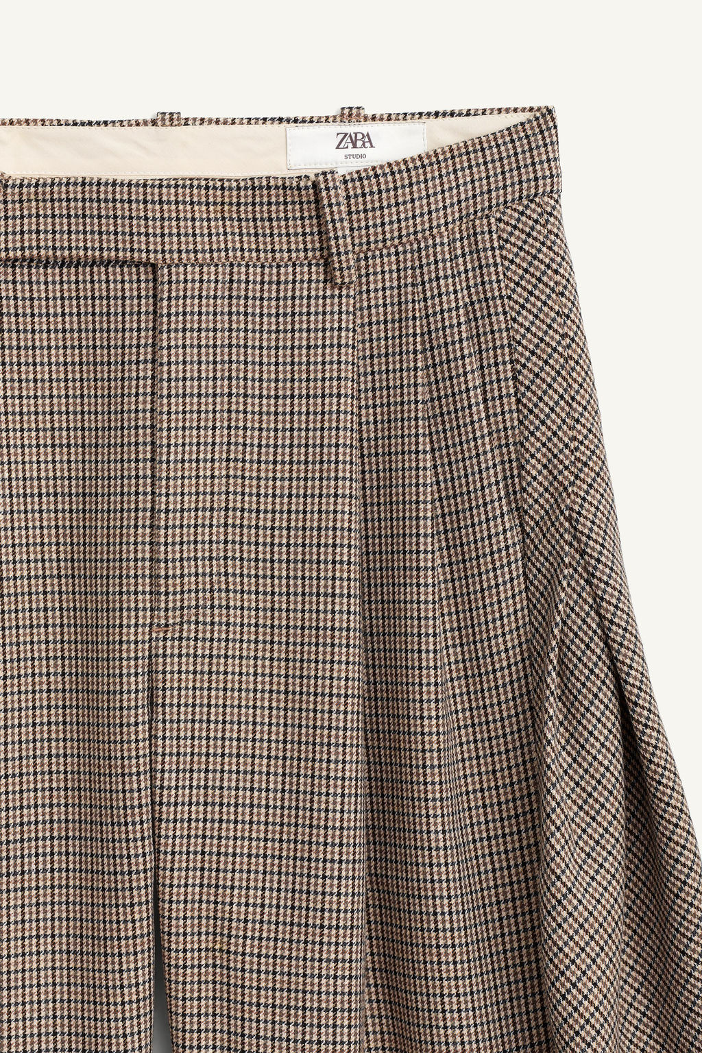 LIMITED EDITION BALLOON CHECK TROUSERS WITH WOOL