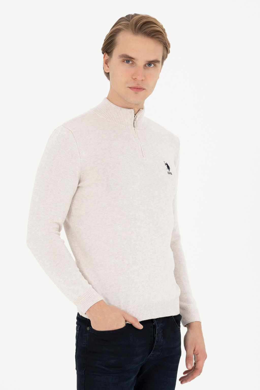 Мужской свитер с камнем - U.s. polo assn фото 10