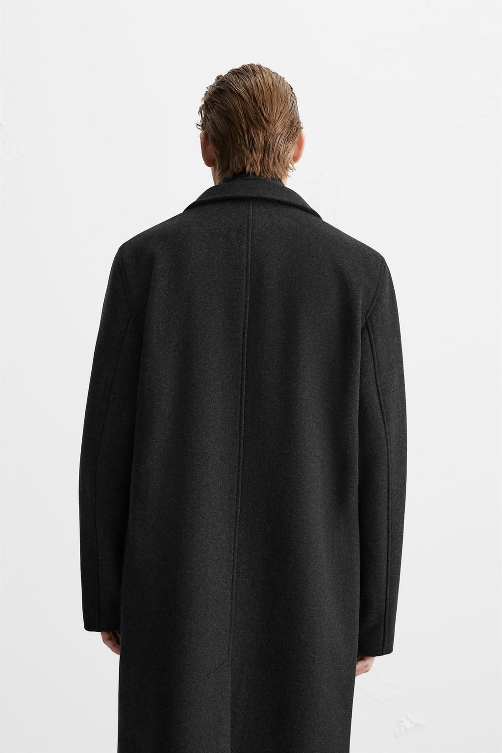 HERRINGBONE WOOL COAT - Zara фото 3