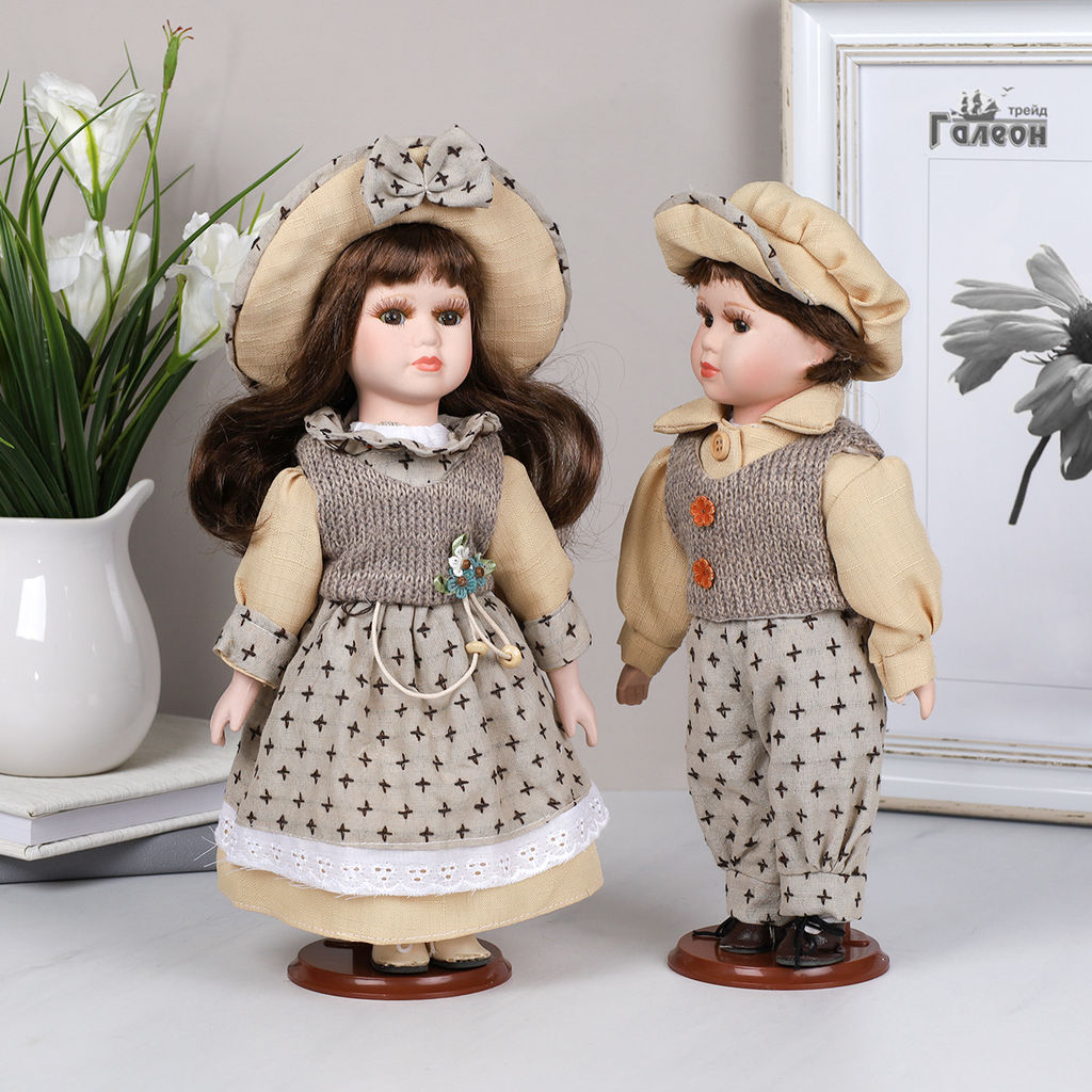 Сувенир коллекционный Мальчик и Девочка 2 штуки набор 31 см / 1213 /уп 24/ - Галеонтрейд фото 13