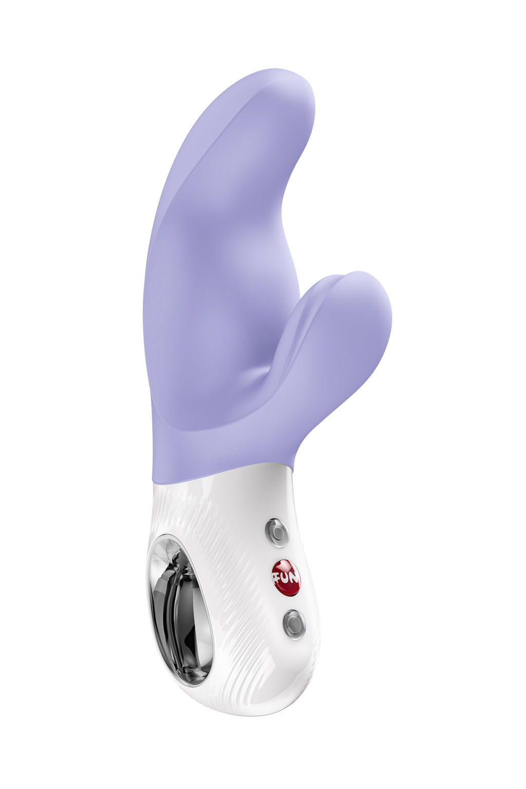 Вибратор с клиторальным стимулятором Fun Factory MiSS BI, силикон, сиреневый, 17 см
