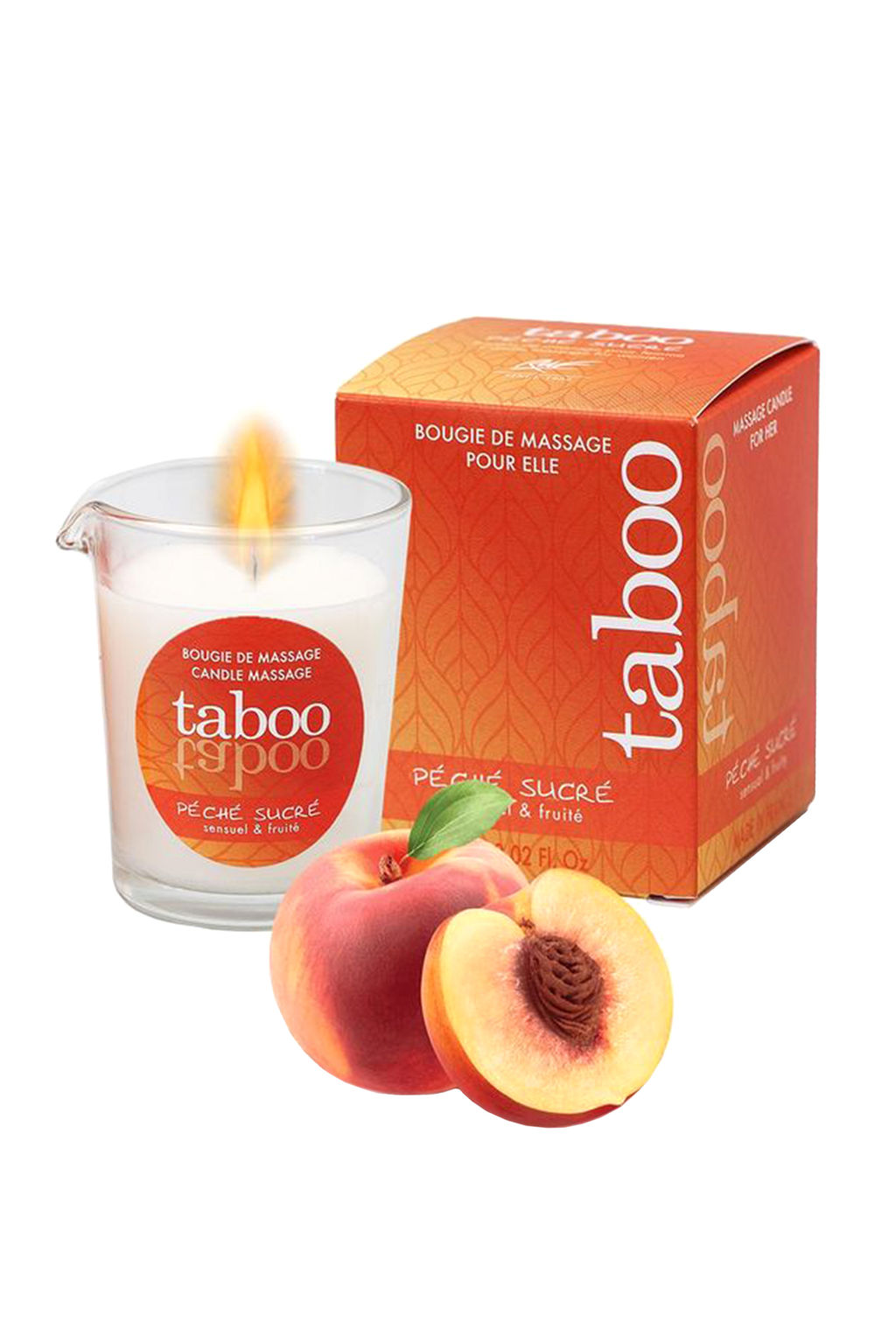 Массажное аромамасло для женщин RUF Taboo Сладкий грех (Pche sucre), нектарин, 60 гр.