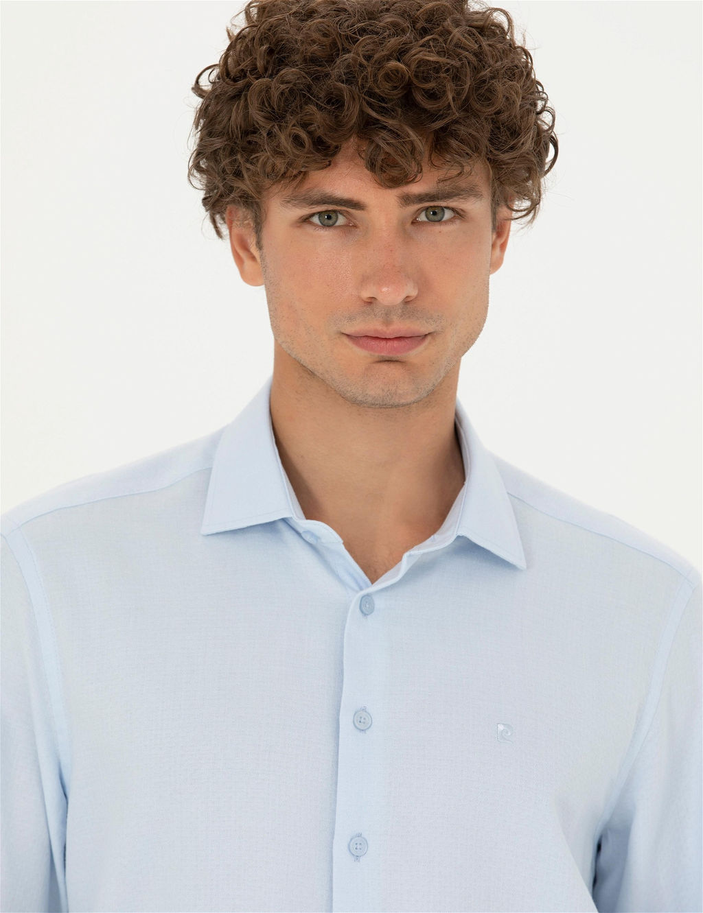 A__k Mavi Slim Fit Uzun Kollu G_mlek - Pierre cardin фото 2
