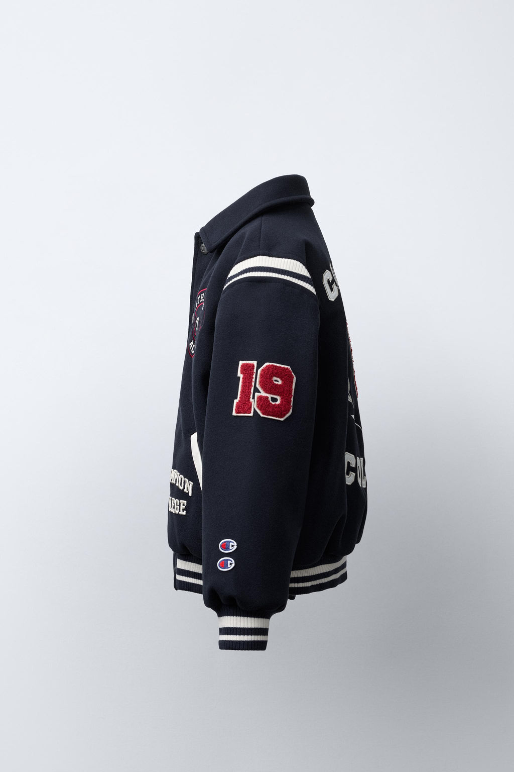 BOMBER JACKET WITH CHAMPION ® X ZARA PATCHES  фото 3