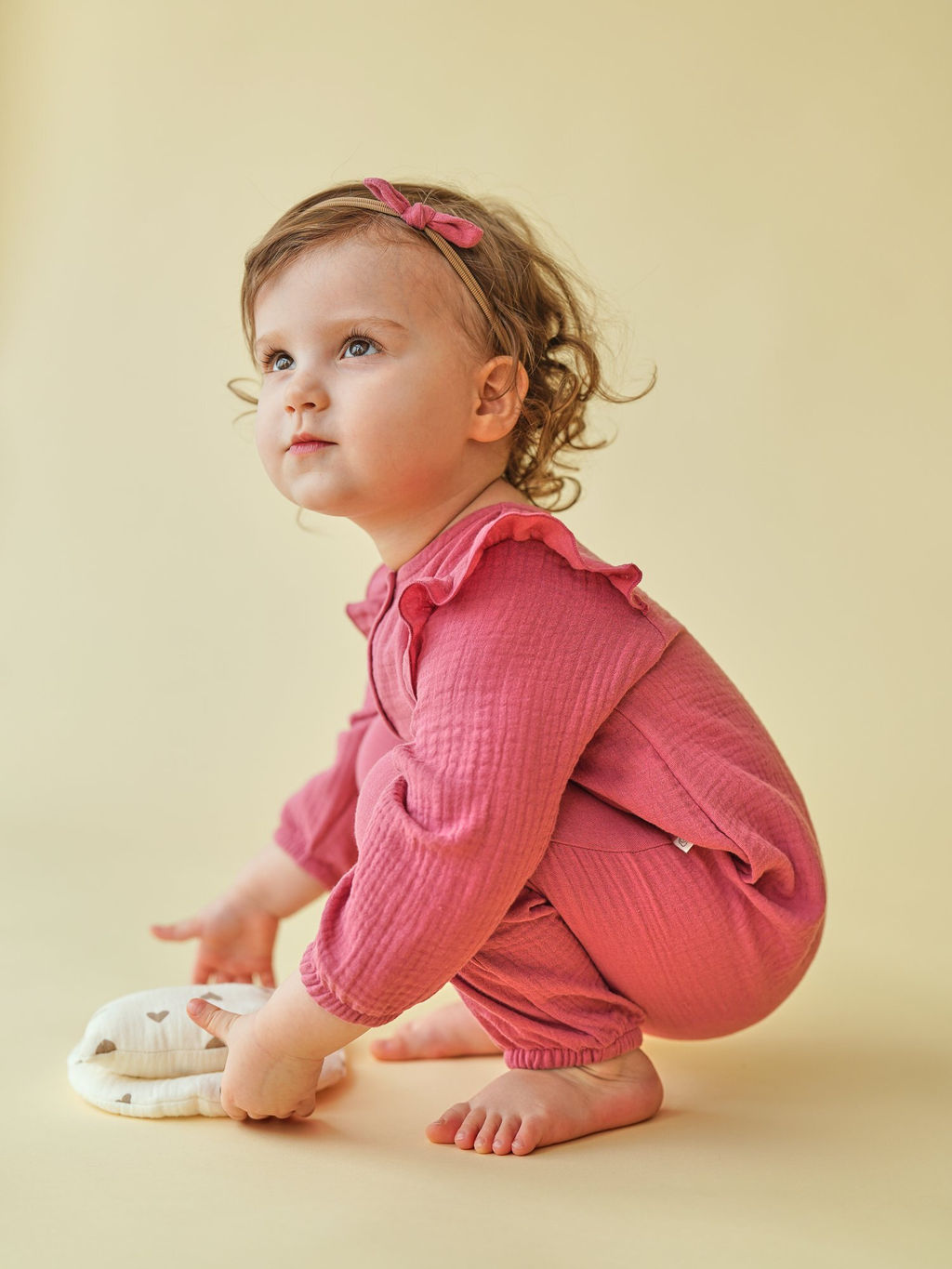 Повязка с бантиком "Брусника" 0+