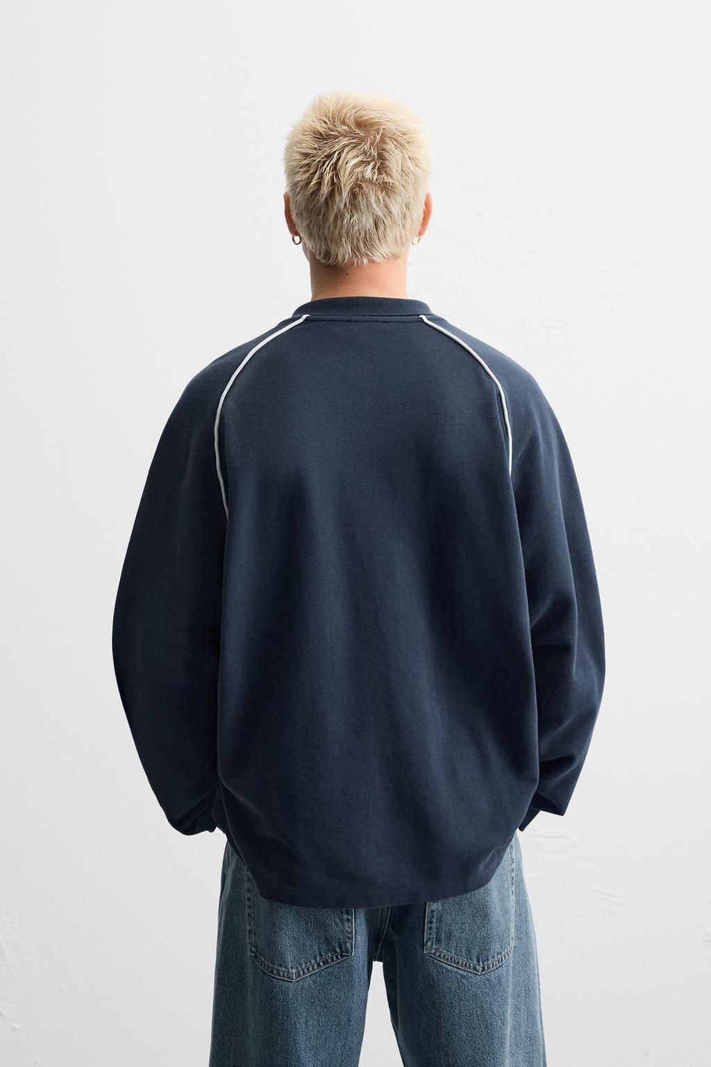 CONTRAST PIQUE POLO SHIRT - Zara фото 3