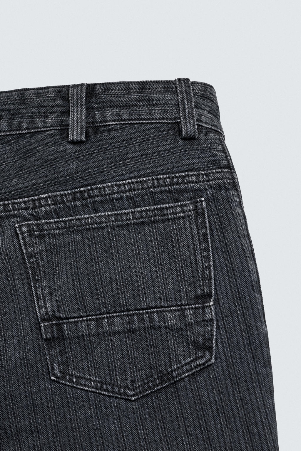 TEXTURED STRIPE JEANS - Zara фото 10