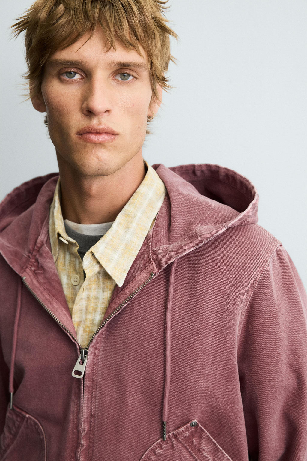 WASHED HOODIE JACKET - Zara фото 6