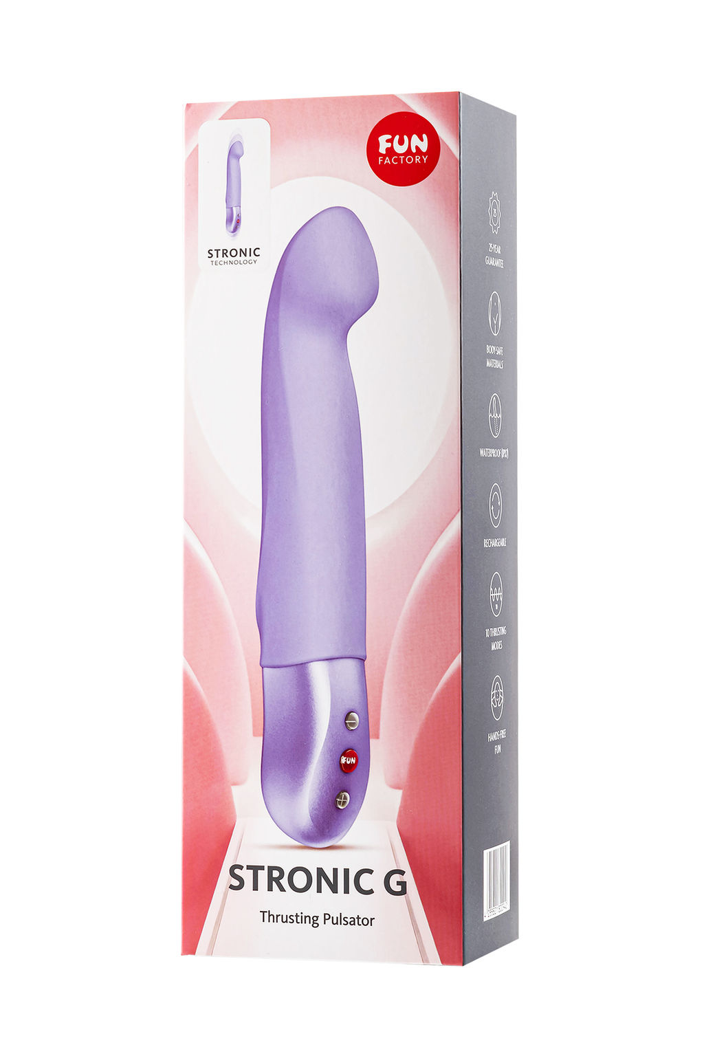 Пульсатор Fun Factory STRONIC G, силикон, сиреневый, 20,8 см фото 5