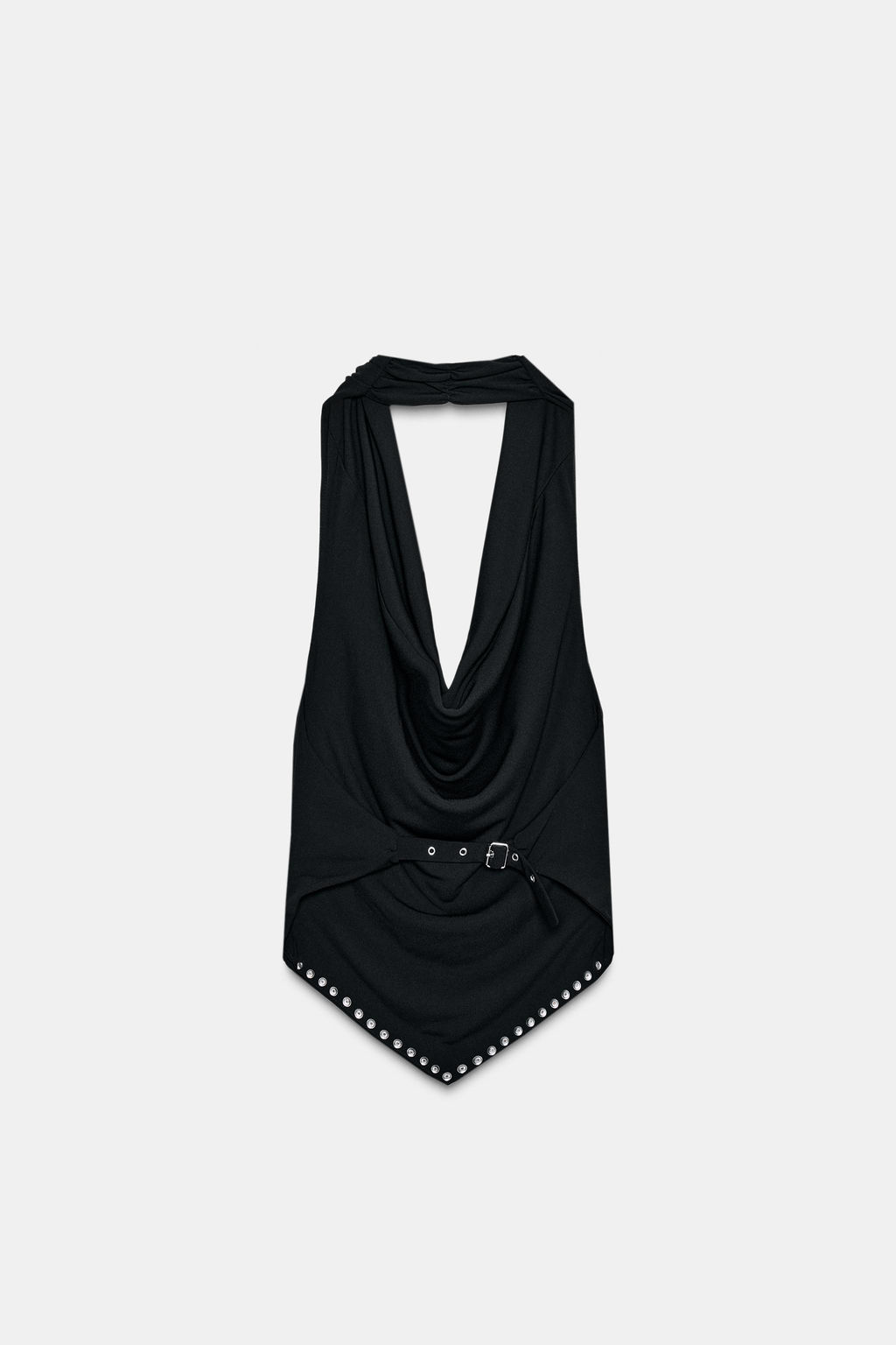 STUDDED HALTER TOP - Zara фото 6