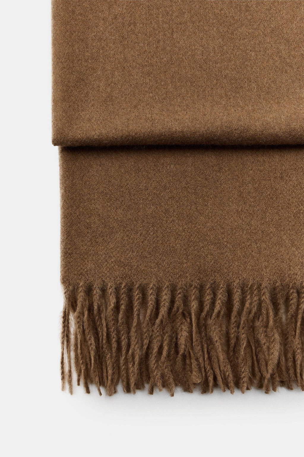 PLAIN SCARF WITH FRINGE - Zara фото 2