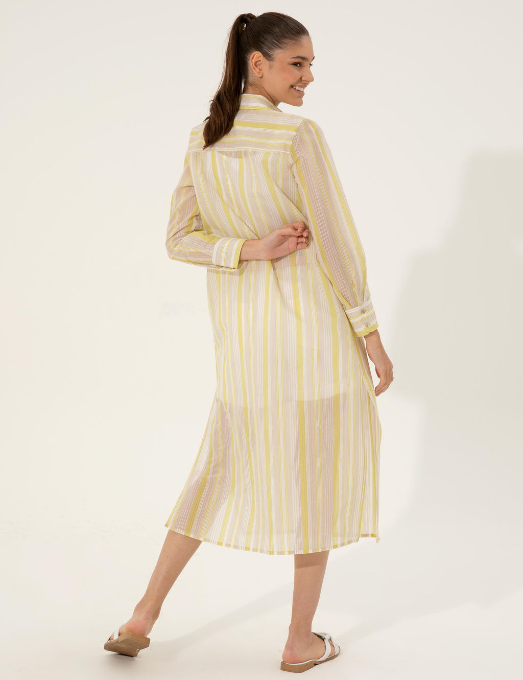 F_st_k Ye_ili Comfort Fit G_mlek Elbise - Pierre cardin фото 5