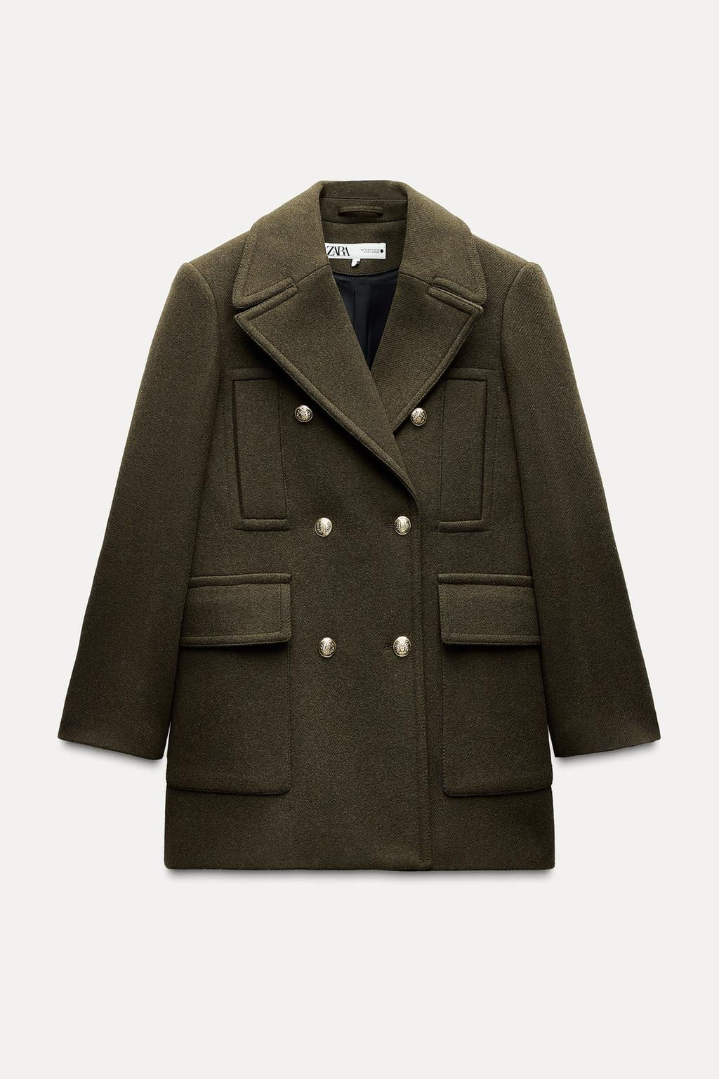 ZW COLLECTION WOOL BLEND COAT - Zara фото 5